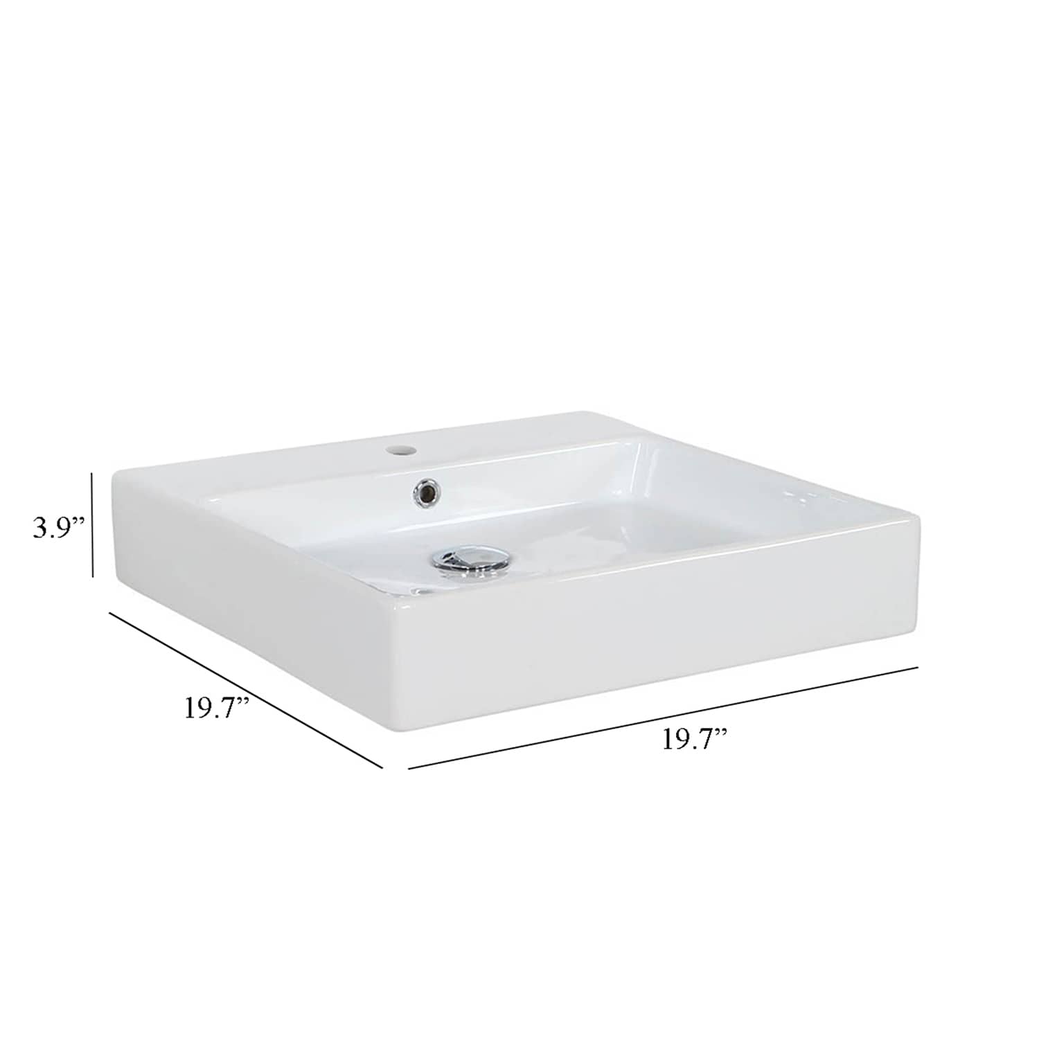 WS Bath Collections SIMPLE 50.50B.01 Bath-Sink - View #7