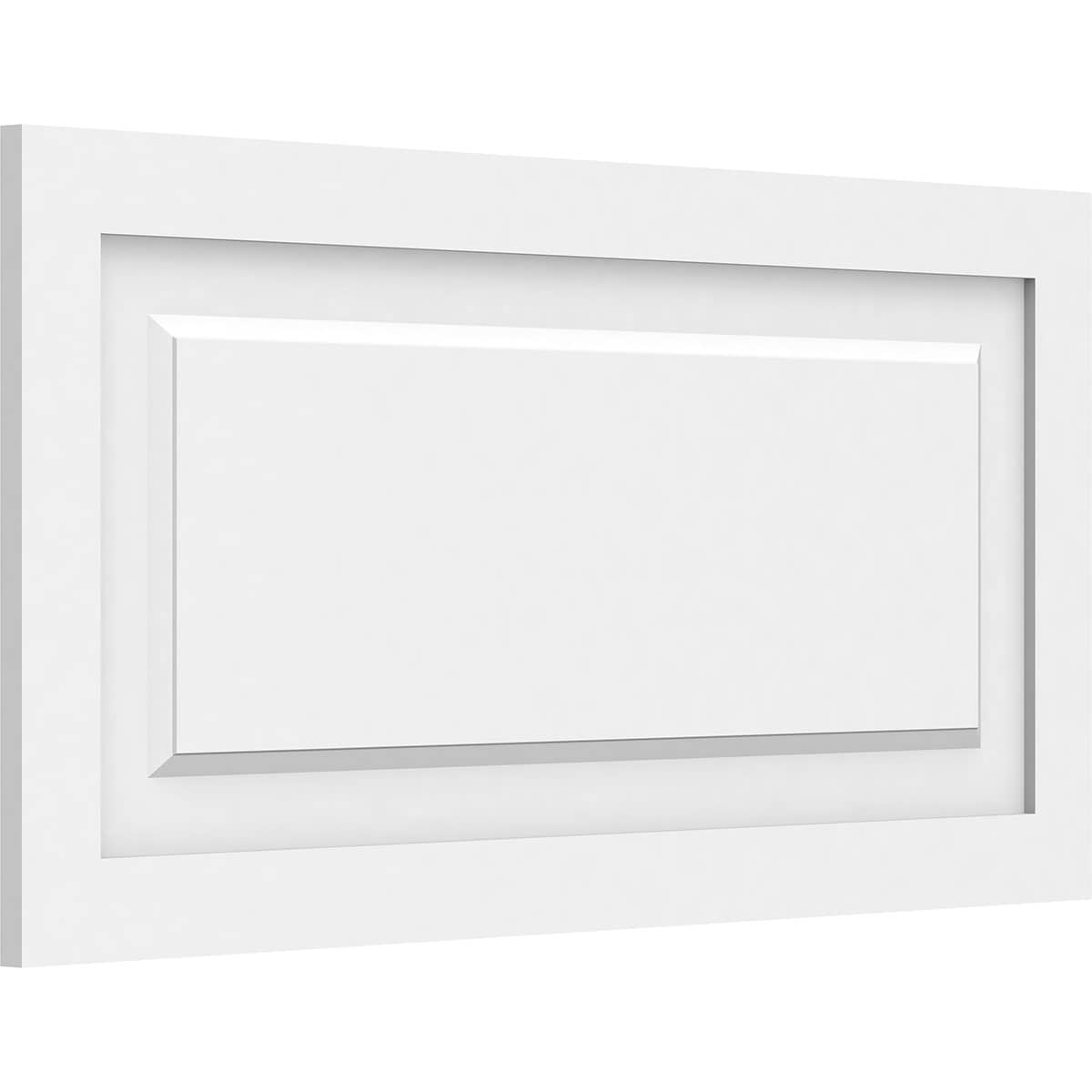 Ekena Millwork WALP32X16X062HAR 32-in x 16-in Smooth Paintable/Stainable White PVC Fretwork Wall Panel (