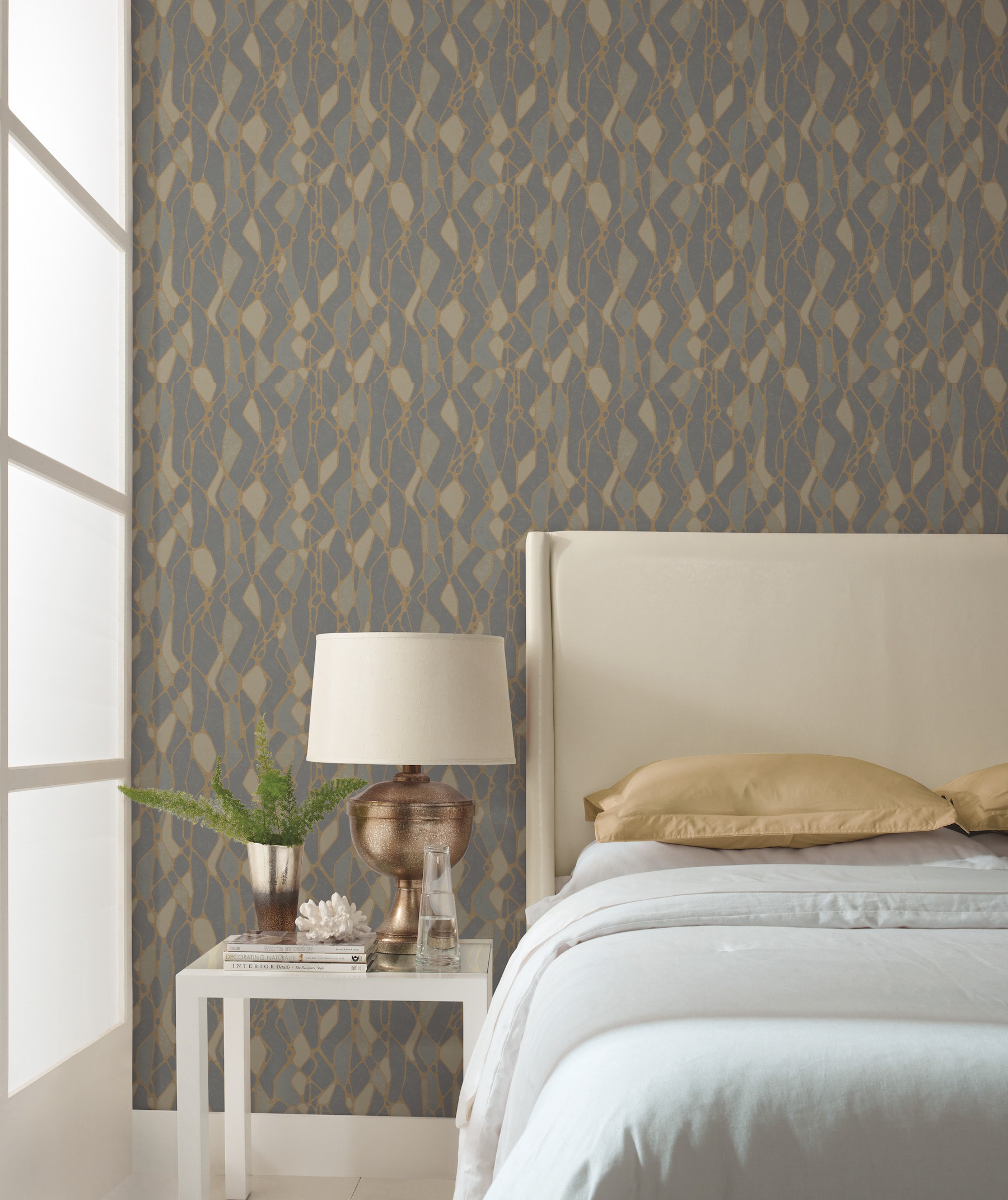 York Wallcoverings Candice Olson Botanical Dreams 60.8-sq Ft Gray Non ...