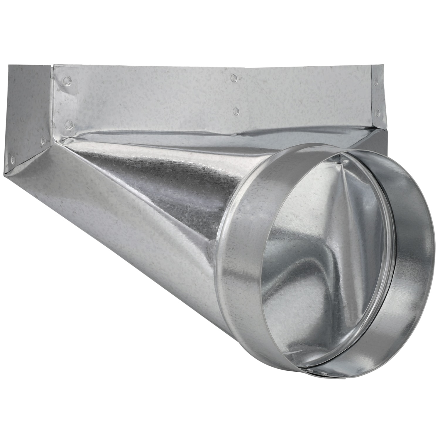 IMPERIAL 4-in Galvanized Steel 90 Degree Register Duct Boot in the