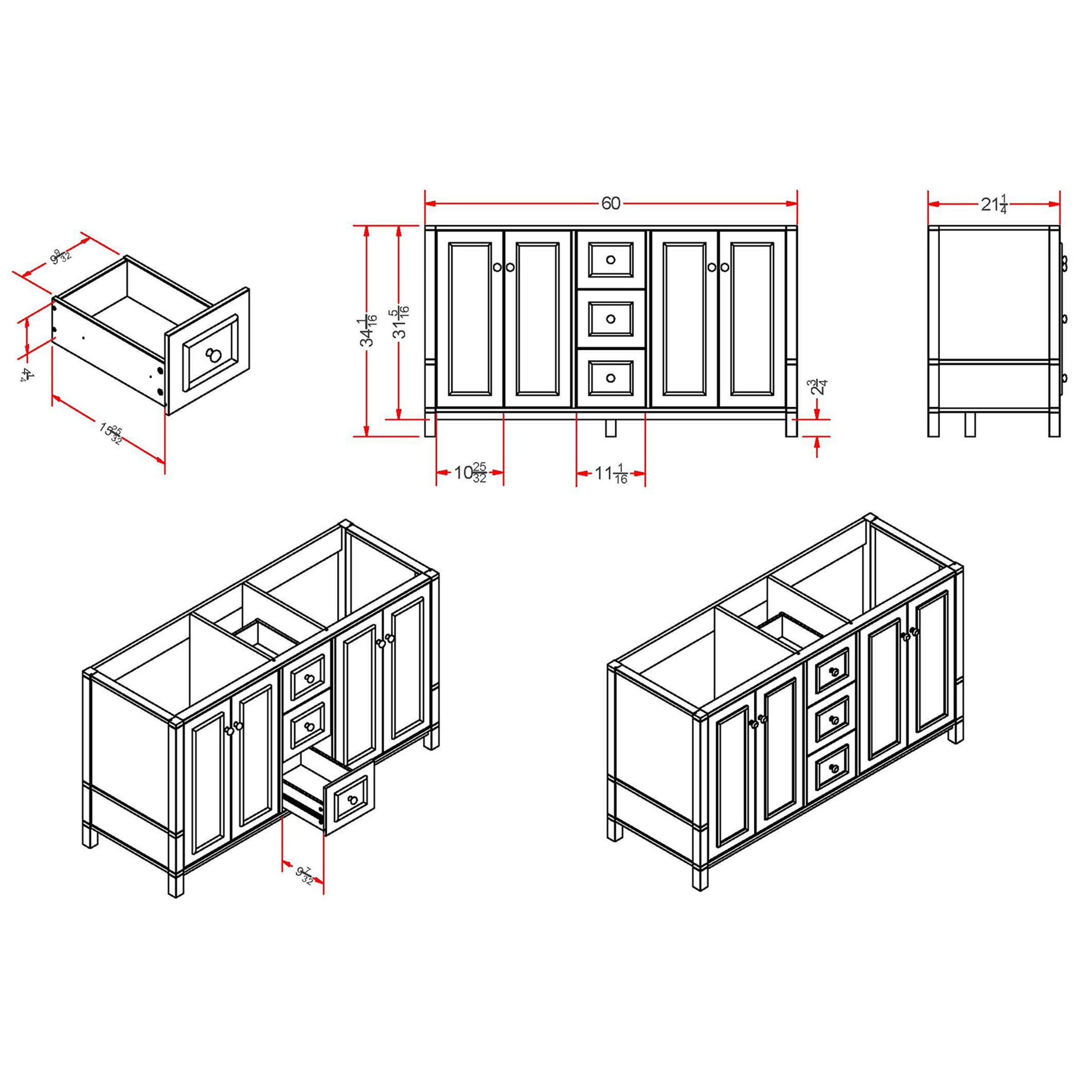 Alaterre Furniture AVAN6040BB vanities - View #11