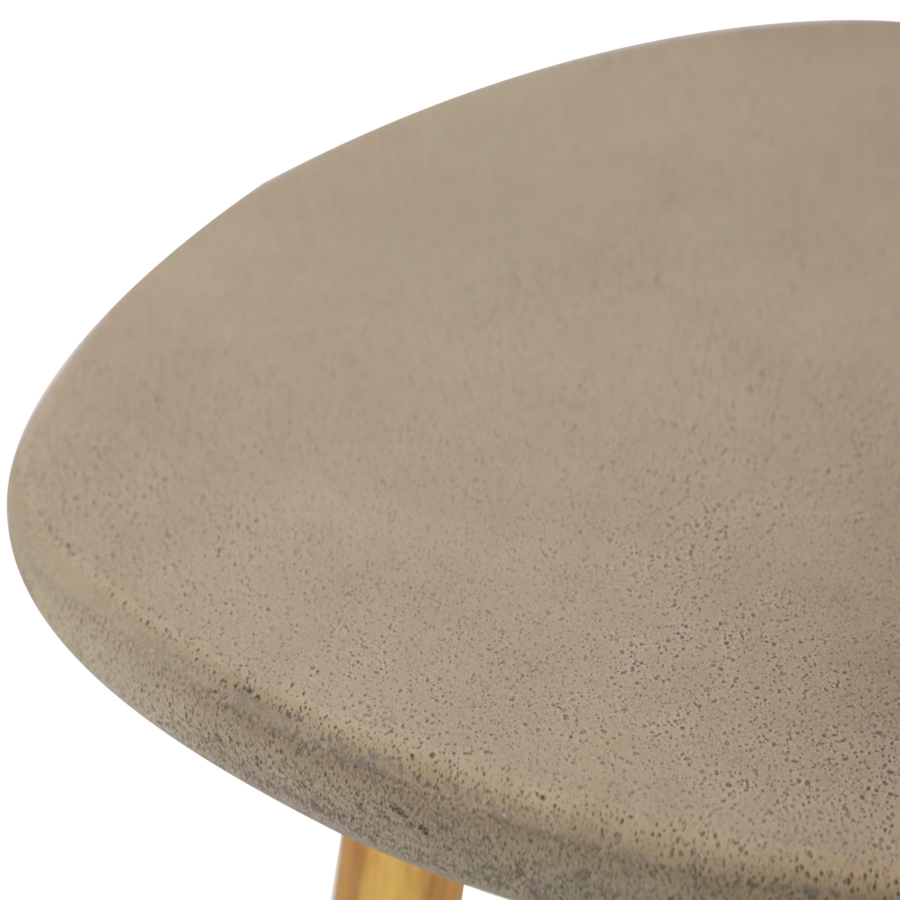 Gray Triangle Acacia Wood Outdoor Accent Table