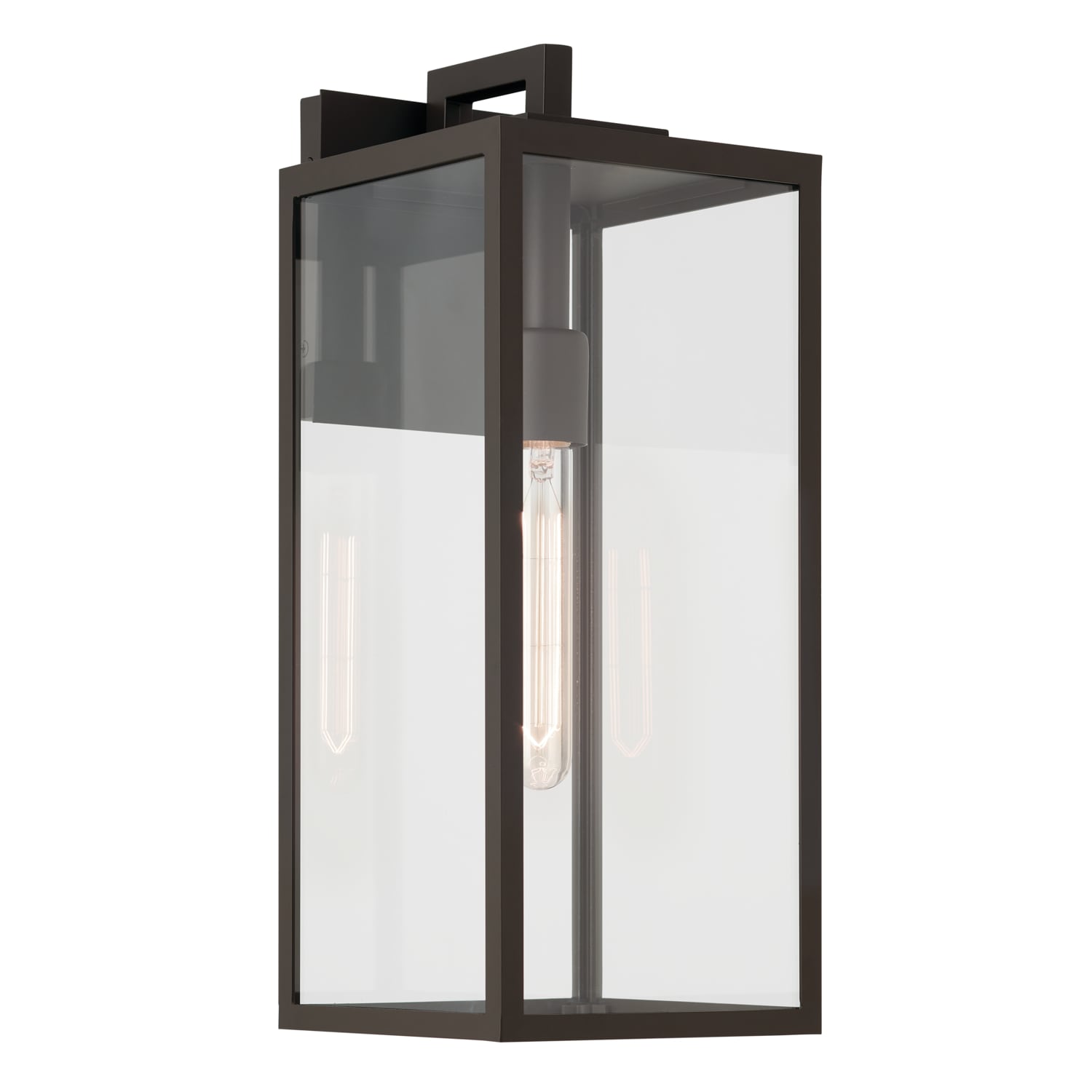 Kichler 59112OZ Branner 1 -Light 17.75-in H Bronze Hardwired Outdoor Wall Light