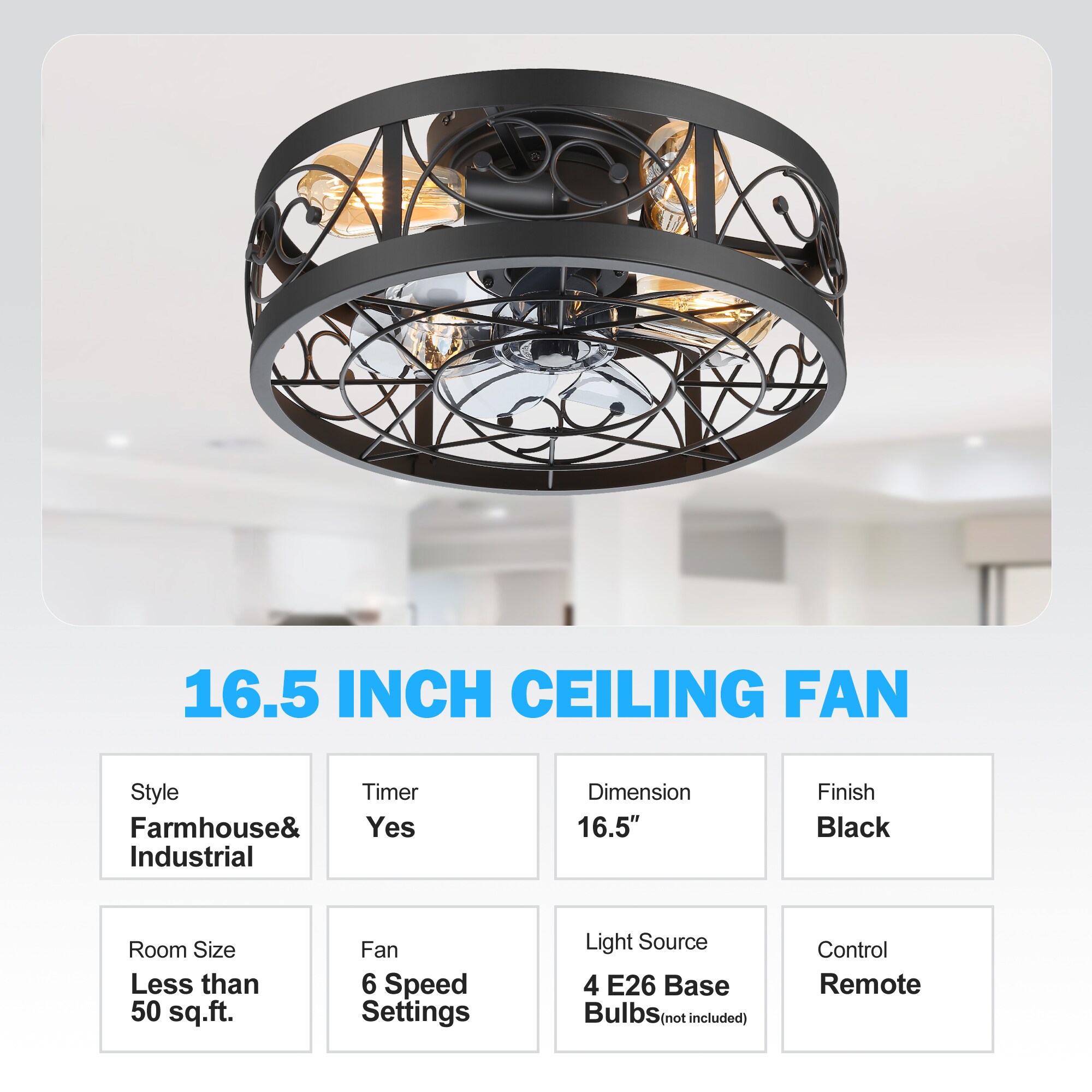 Breezary 35009-BK Ceiling-Fans - View #12
