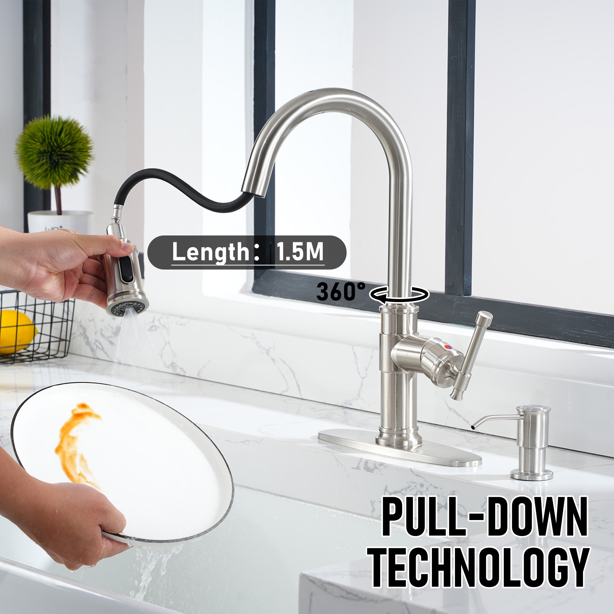 Clihome DG-KF15NS Kitchen-Faucets - View #5