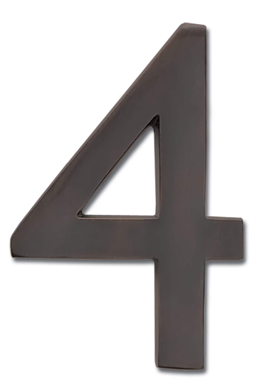 Architectural Mailboxes 3582DC-4 4-in Dark Aged Copper Number 4