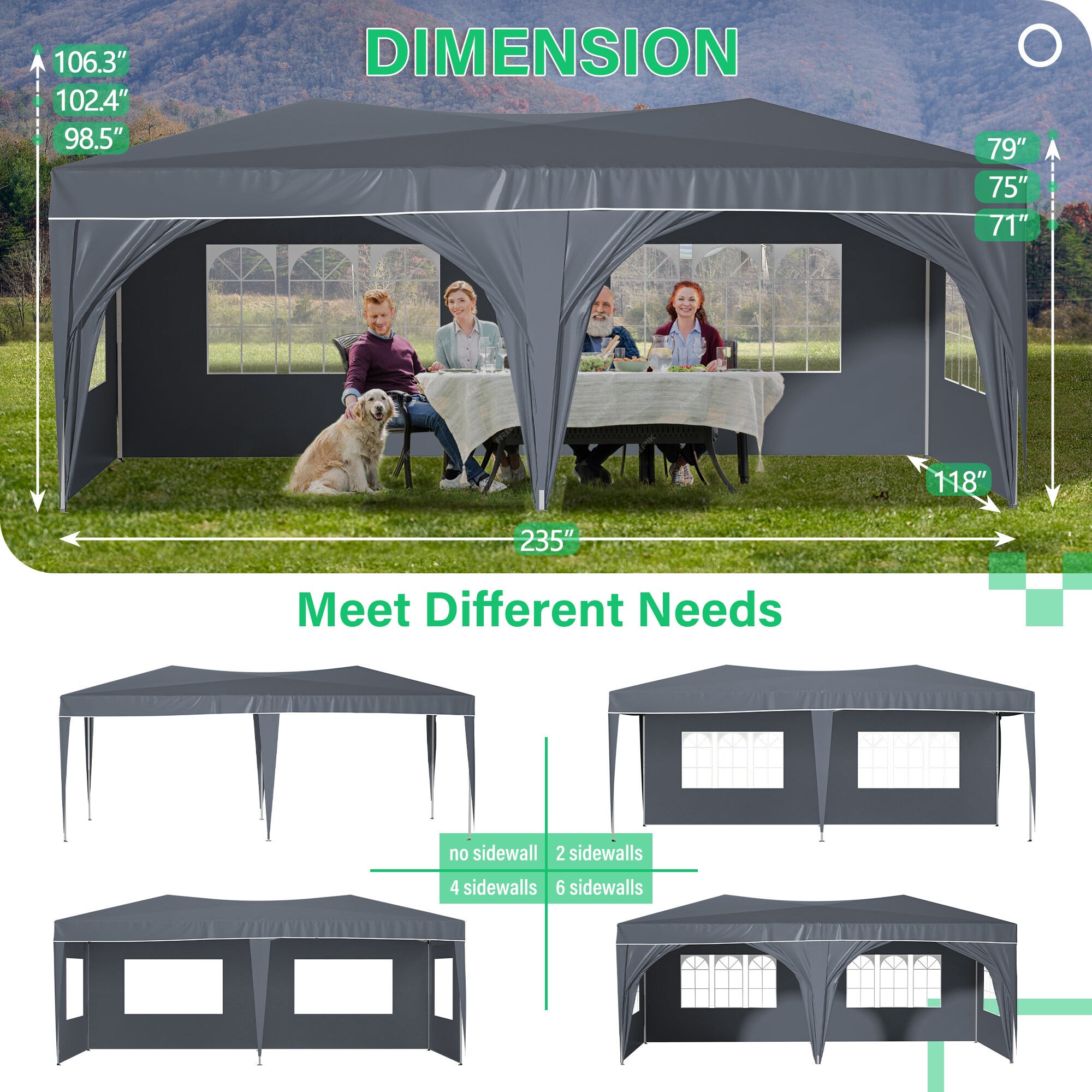 SINOFURN SYB550005GY Canopies-Sl - View #15