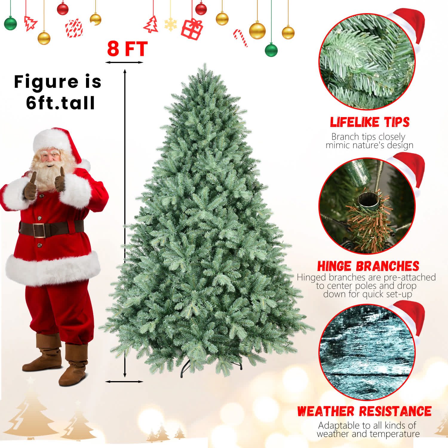 VERYKE LL-CST032 Artificial-Christmas-Trees - View #6