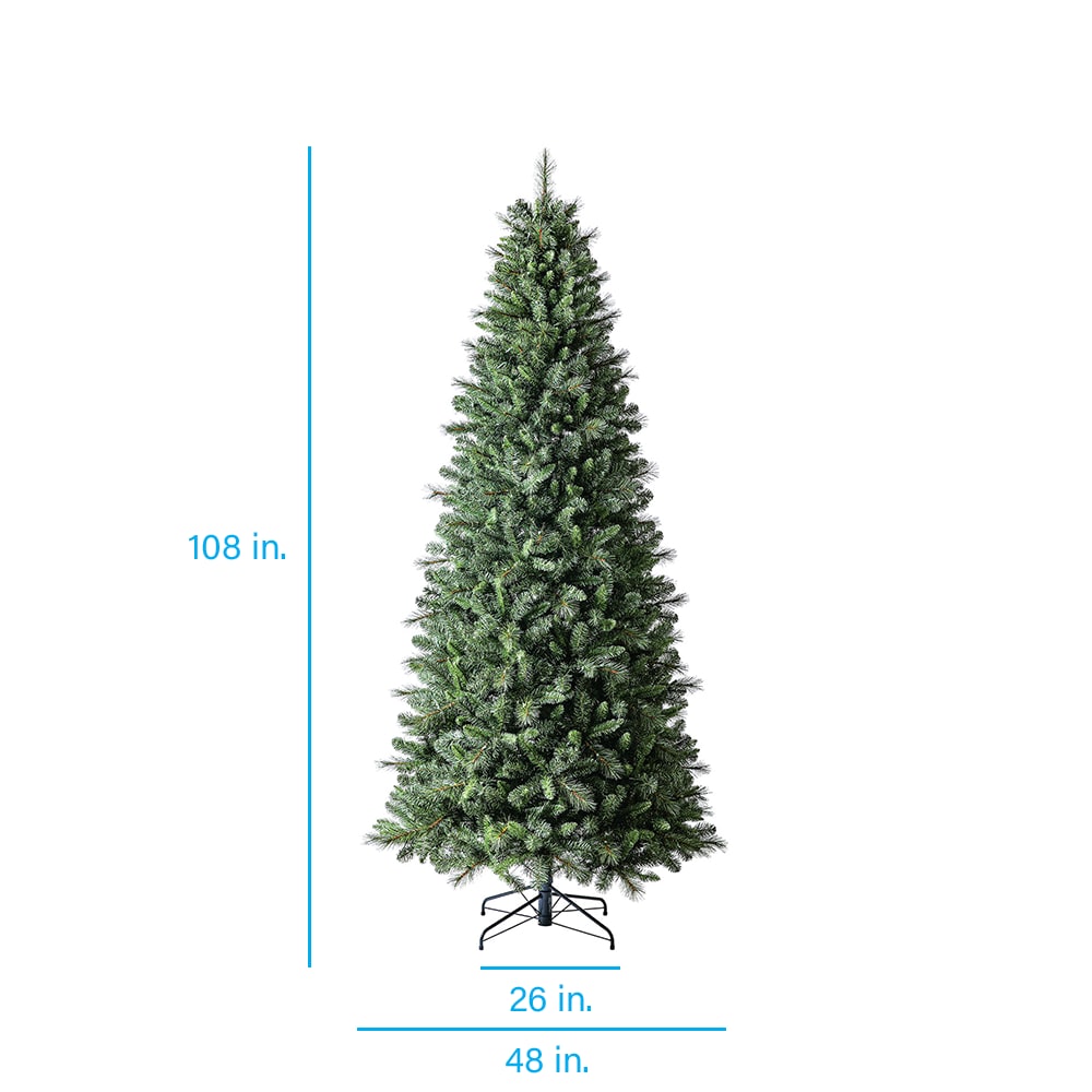 Holiday Living 9ft Robinson Fir Prelit Slim Artificial Christmas Tree