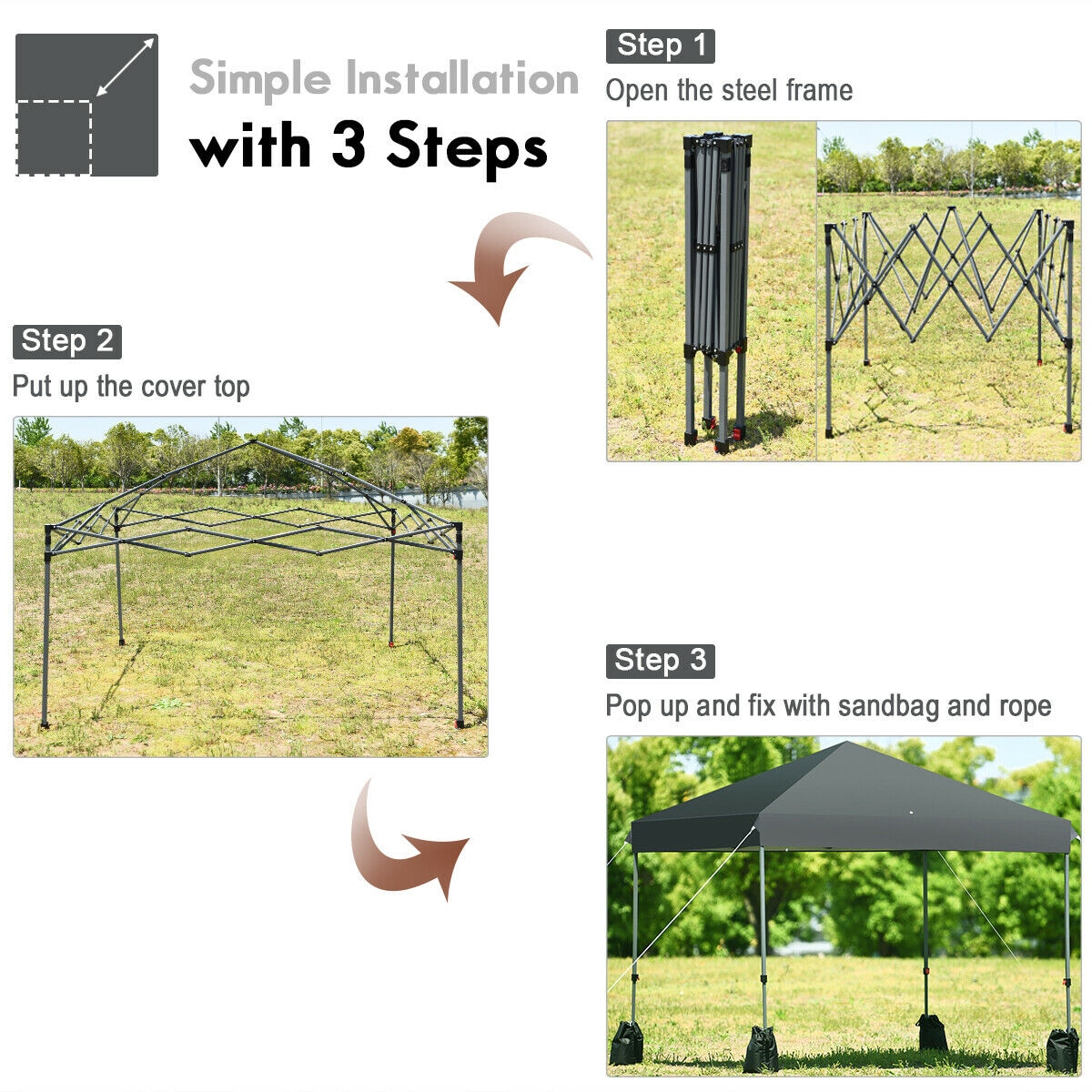 Clihome CWCH-OP70299GR Canopies-Sl - View #10