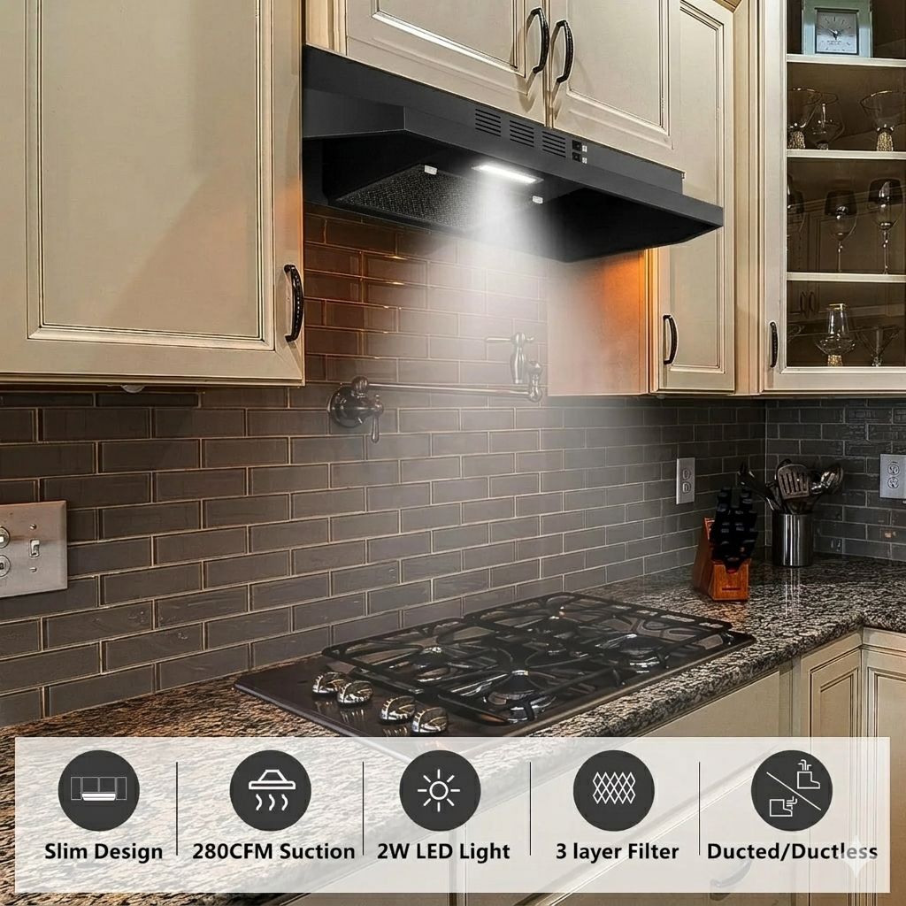 Envelor GSG-3976-BK-1 Undercabinet-Range-Hoods - View #4