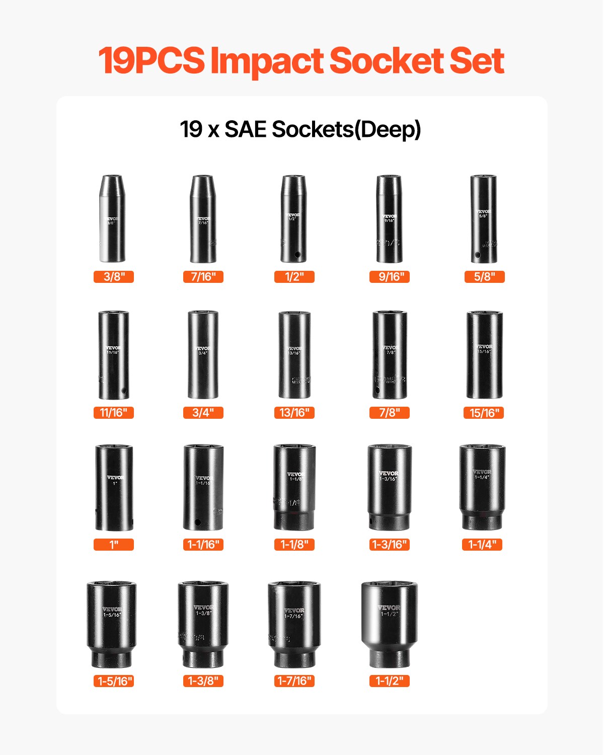 SKYSHALO CJTT12IN19PCSD001V0 Impact-Socket-Sets - View #5