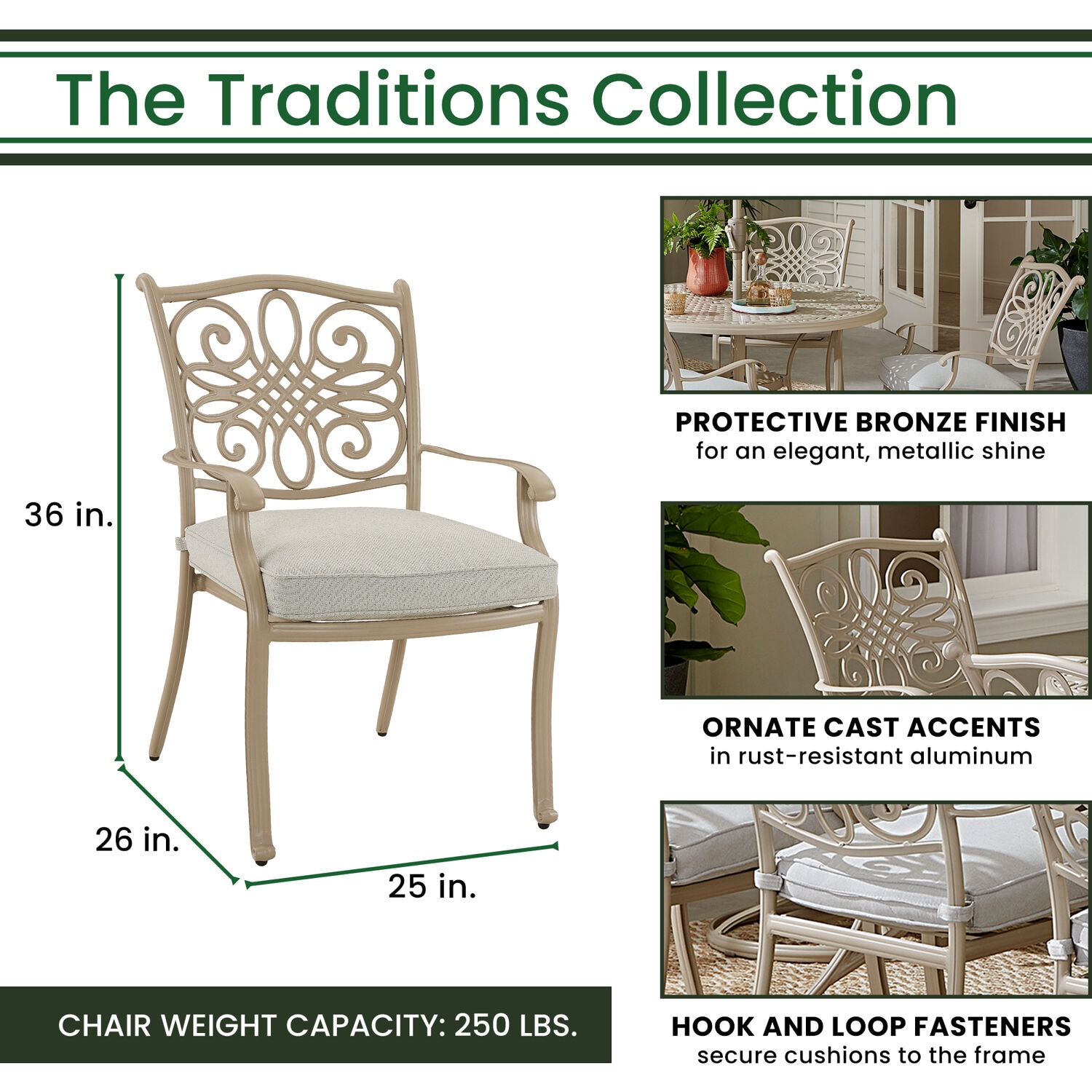 Hanover TRADDNS7PC-BE Patio-Dining-Sets - View #3