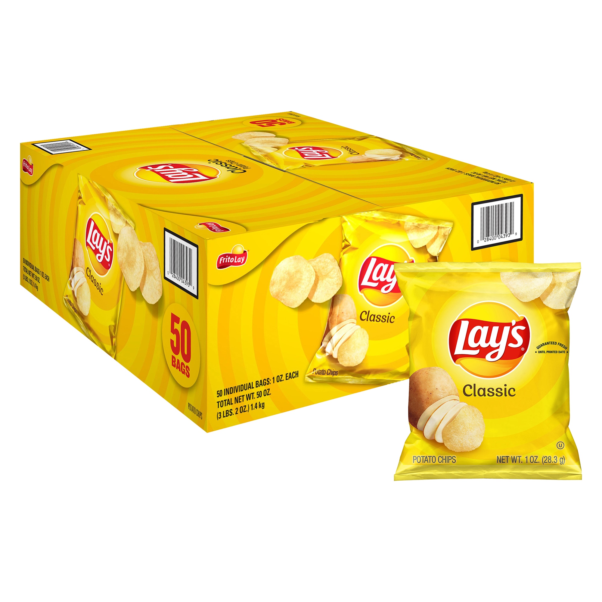 Frito-Lay Original Corn Chips/ Snacks (50-Pack)