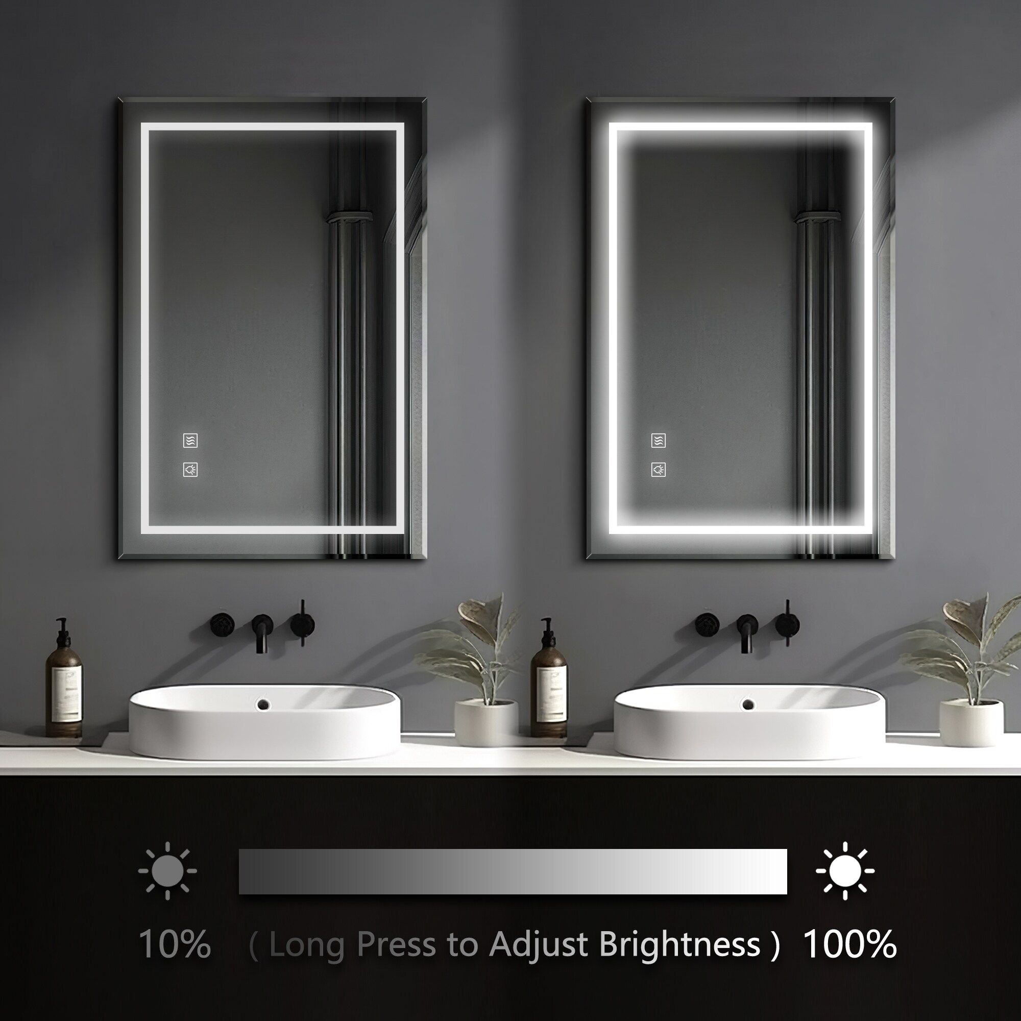Dovelina LS-A-MR03068 Framed-Bath-Mirrors - View #3