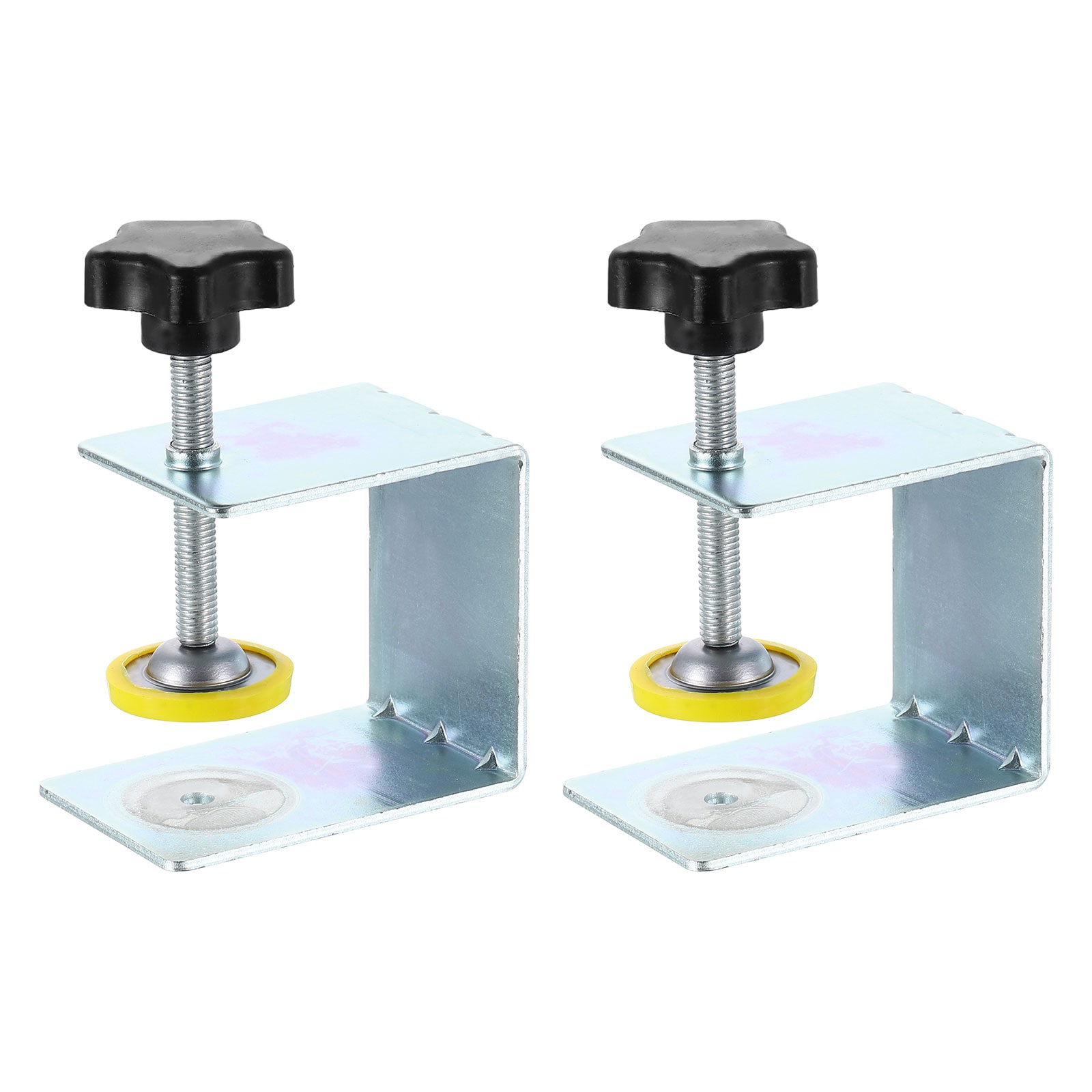 Unique Bargains - 2pcs Drawer Front Installation Clamps 2.5mm Cabinets Hardware Jig Cold-Rolled S...