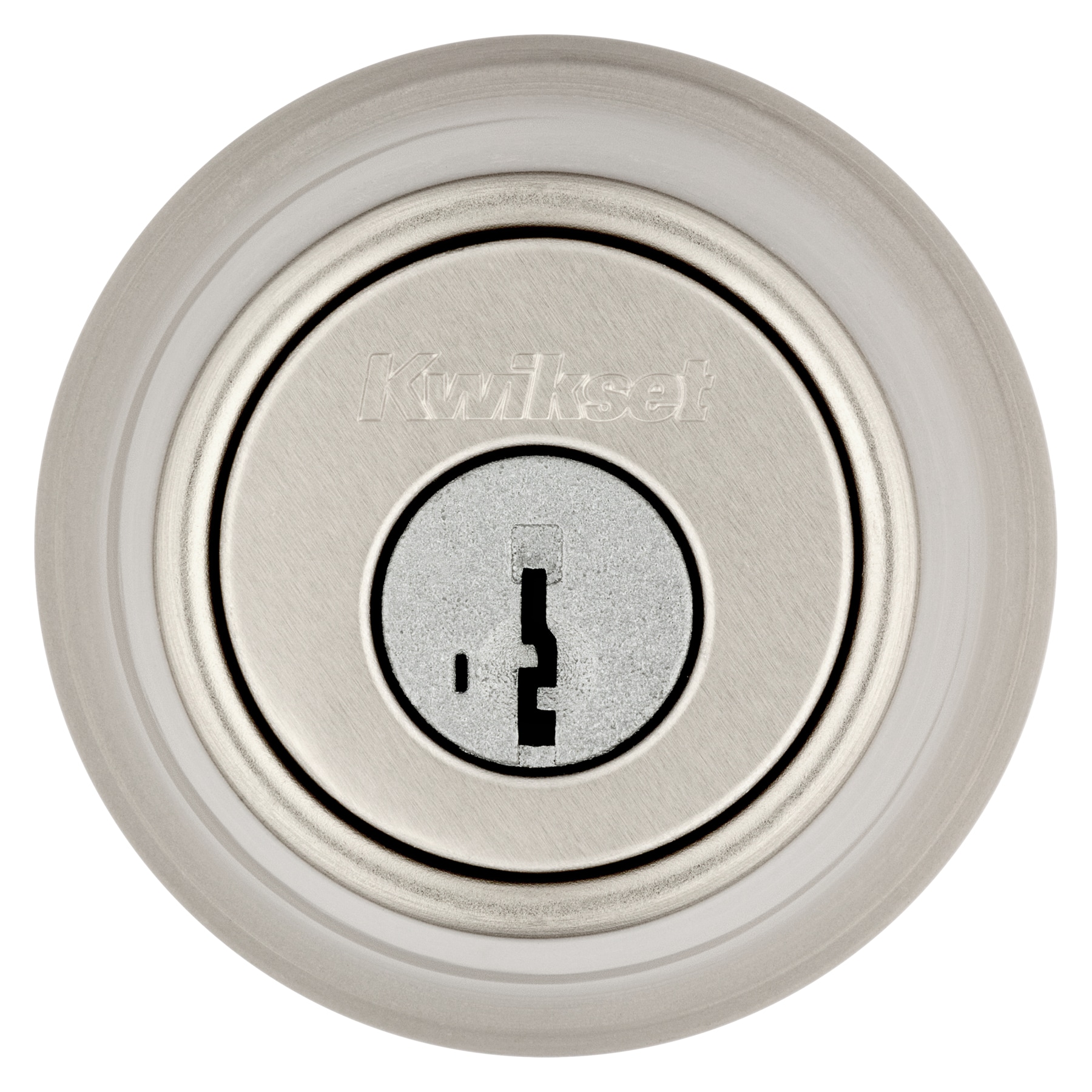 Kwikset Satin Nickel Single Cylinder Deadbolt with SmartKey Technology