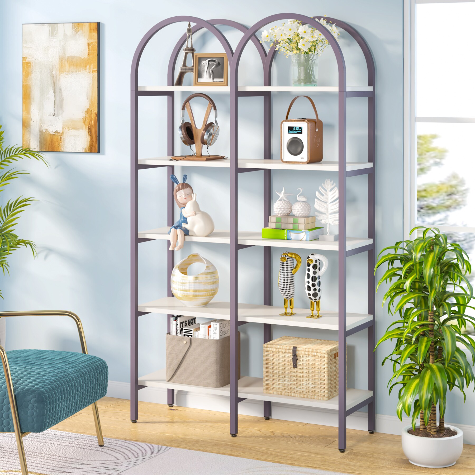 Tribesigns HOGA-C0710 bookcases - View #2