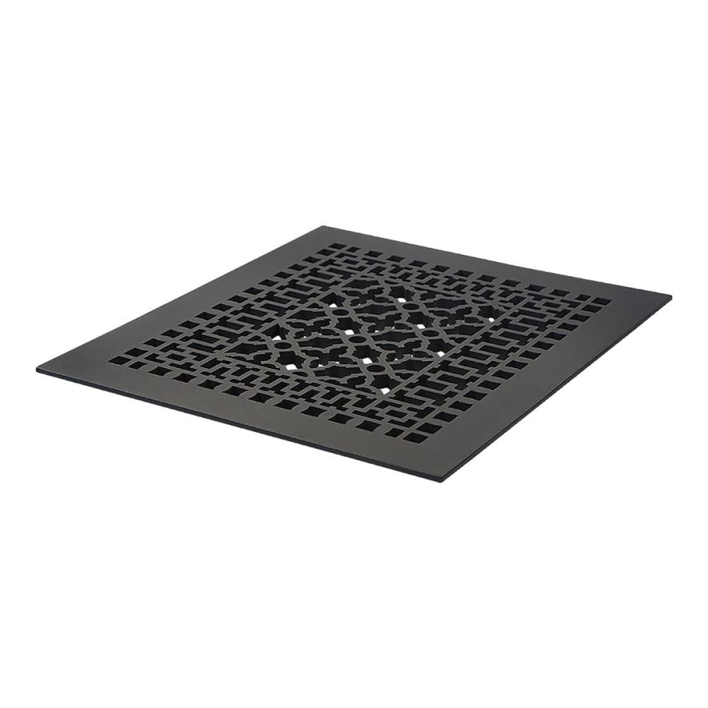 Reggio Register 1416-NH 12-in x 14-in Cast Iron Black Floor Register
