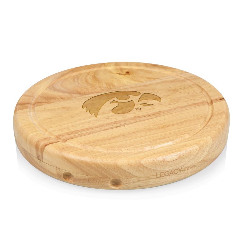 Picnic Time 854-00-505-223-0 Iowa Hawkeyes 10-in L x 10-in W Wood Cutting Board