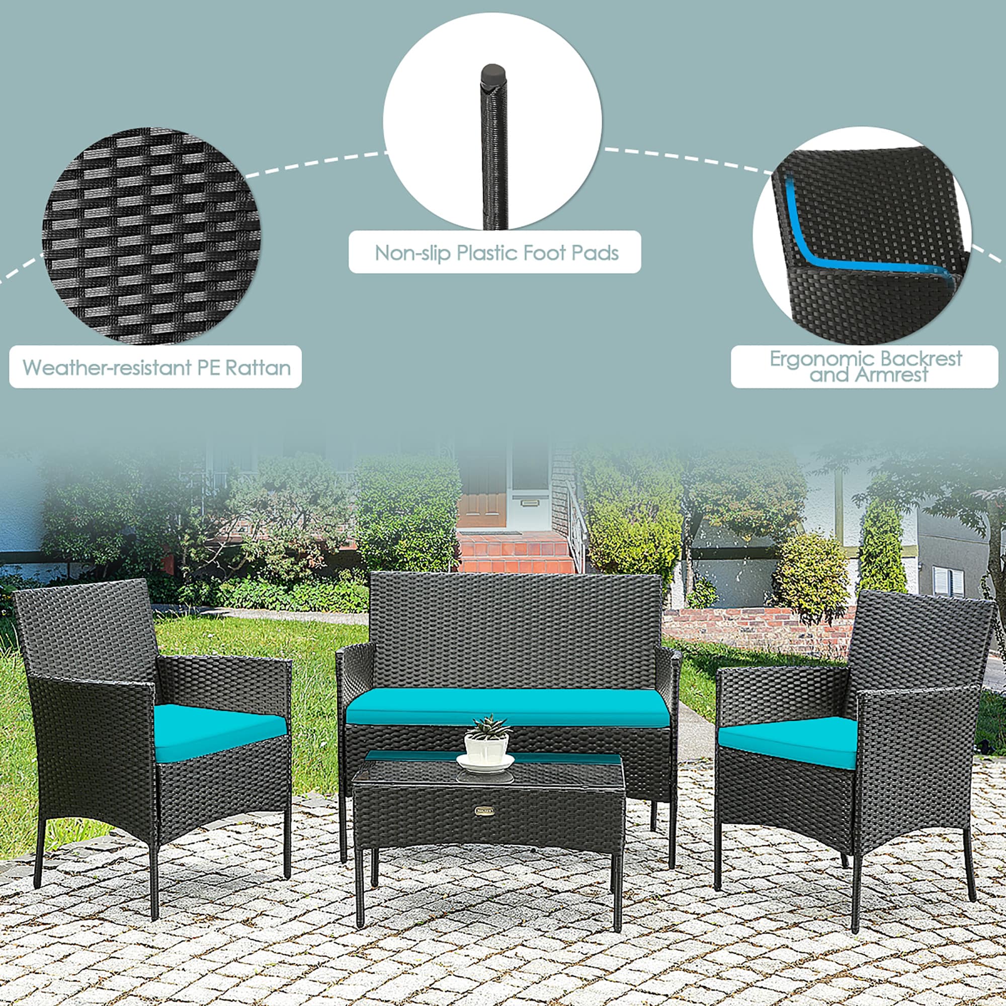 CASAINC WF-HW65357-LA Patio-Conversation-Sets - View #7