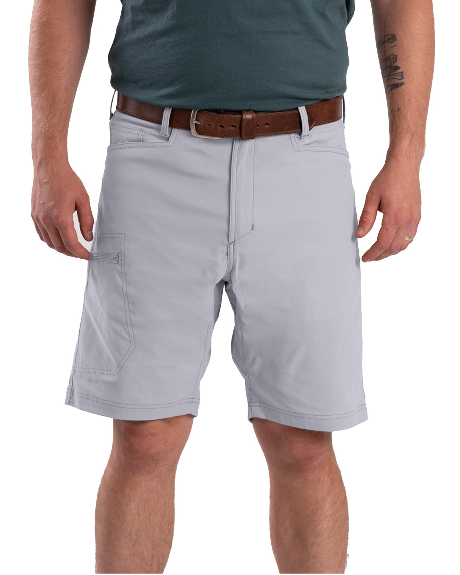 BERNE APPAREL Men's Smoke Twill 10-in Carpenter shorts ( Size: 32 ) #S813SME320