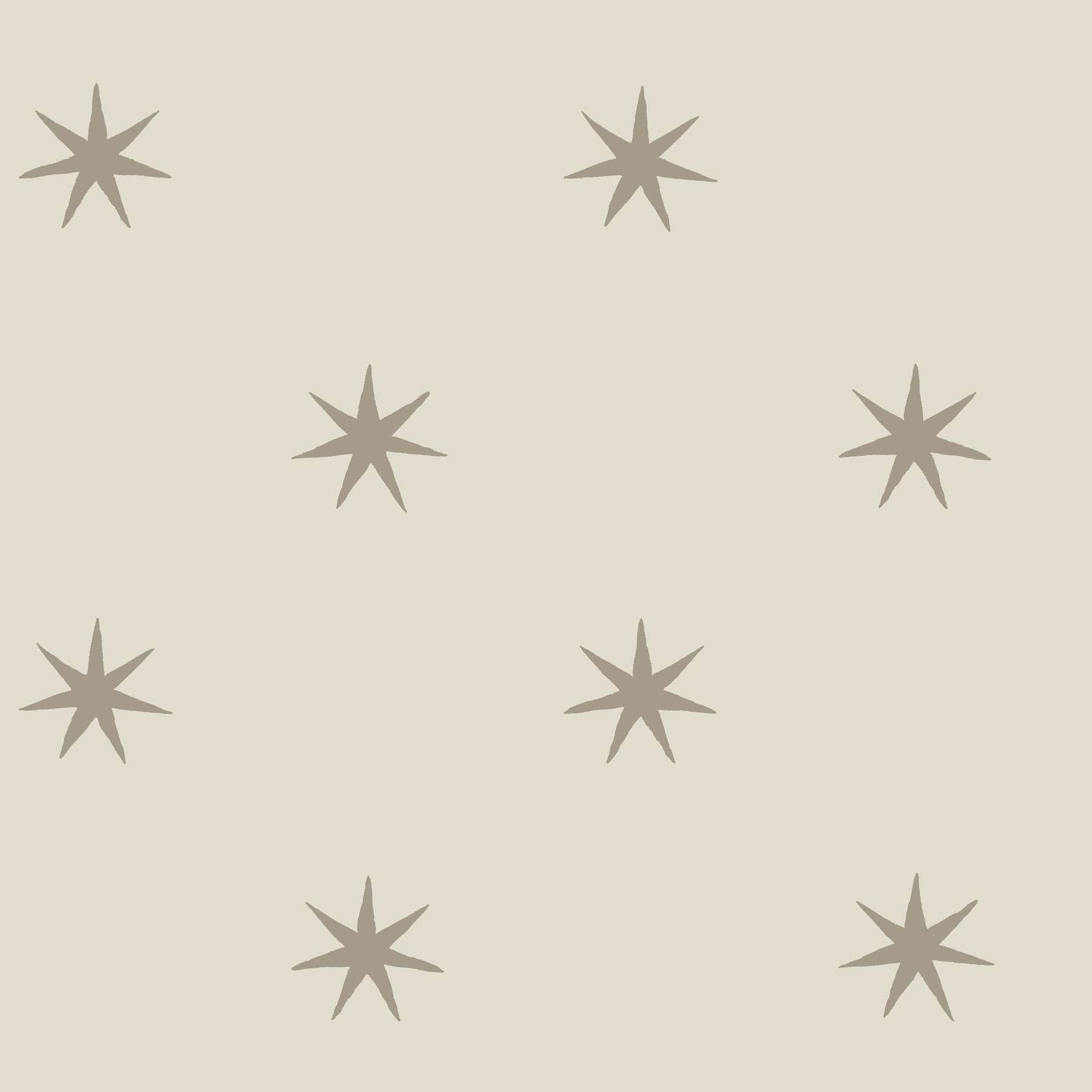 Wicker Beige and Metallic Glint Star Peel and Stick Wallpaper