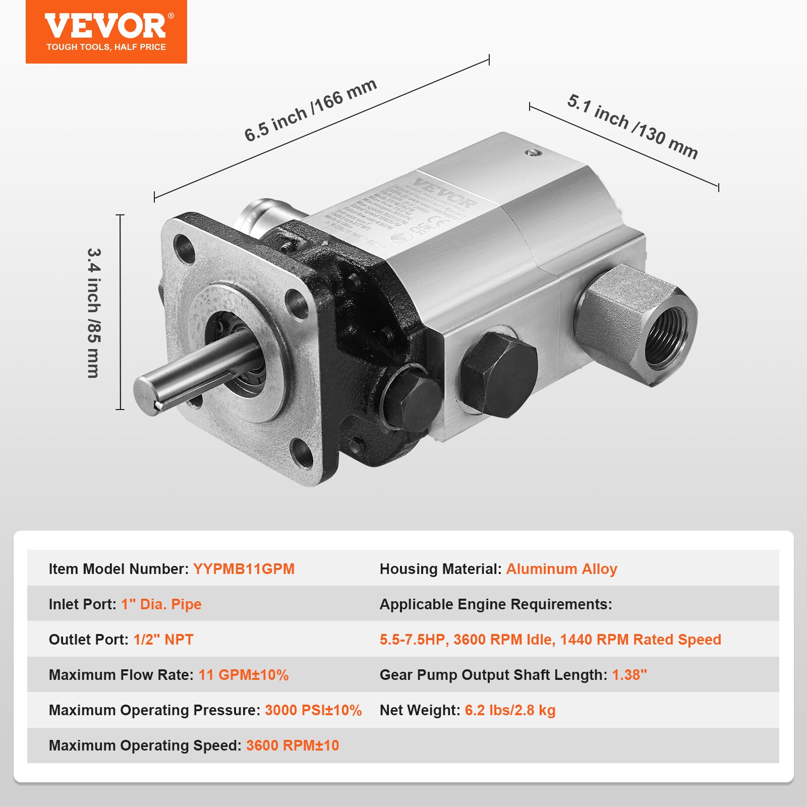 VEVOR YYPMB11GPM30NG41YV0 pumps - View #10