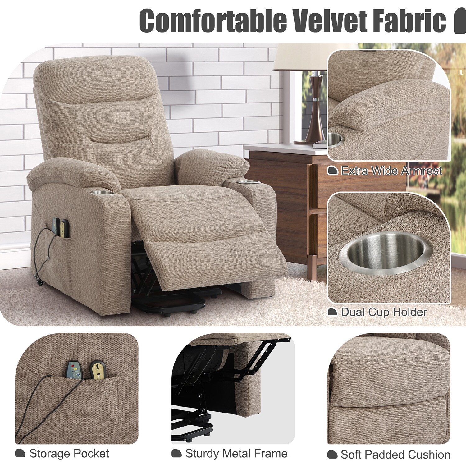 GZMR GM--SXAF81232S-BR recliners - View #8