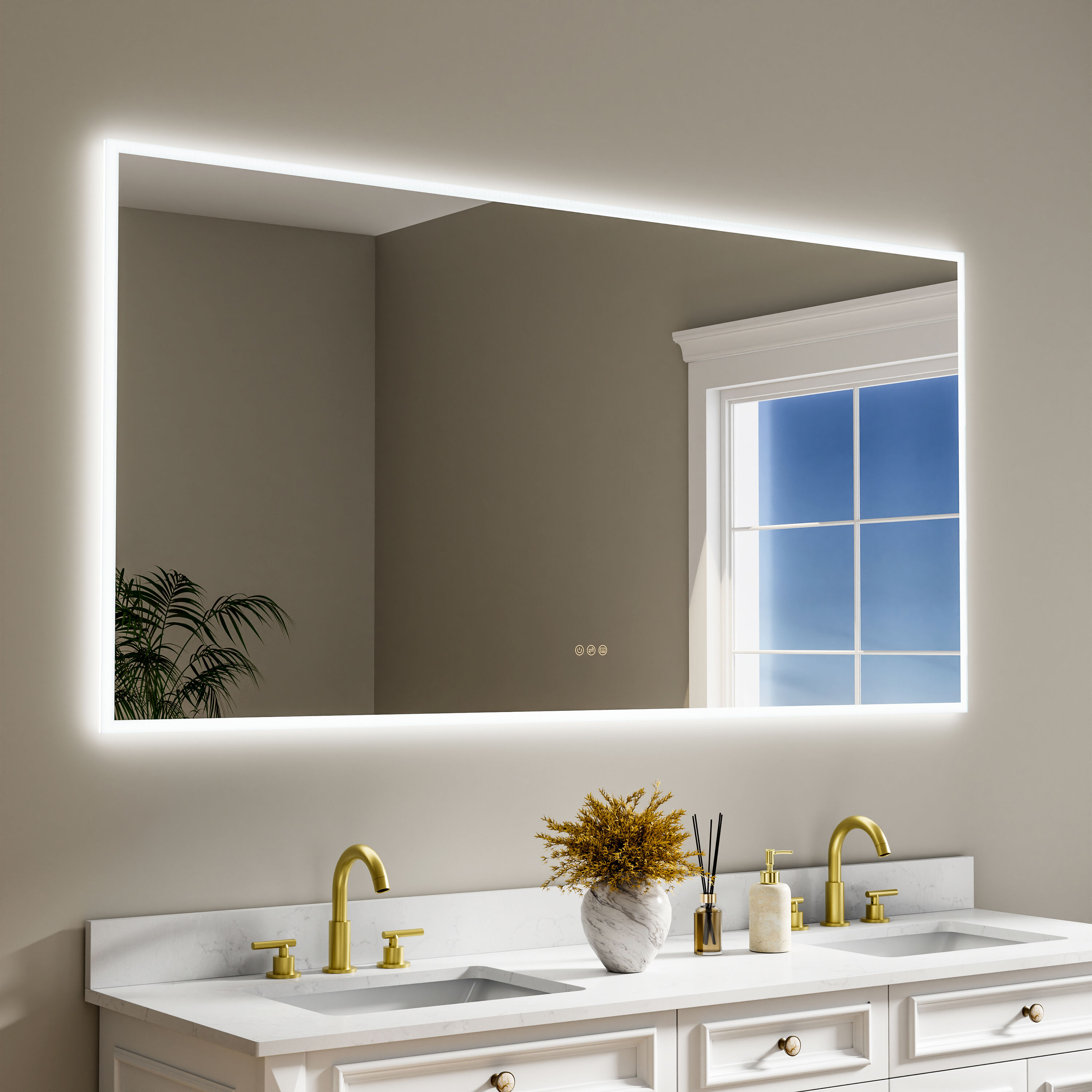 CALVON WMR10W72 Framed-Bath-Mirrors - View #2