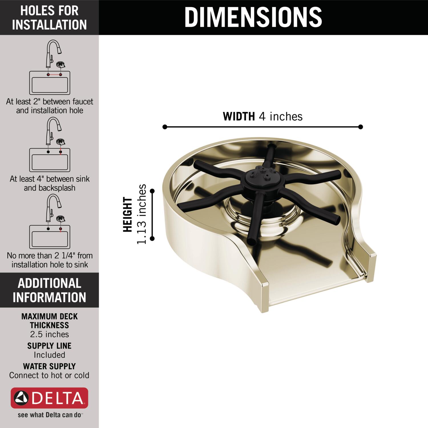 Delta GR250-PN Faucet-Spray-Hoses-Accessories - View #5