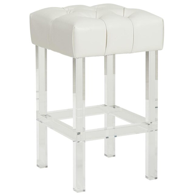 Upholstered Bar Stool In The Stools, Ivory Leather Counter Height Bar Stools