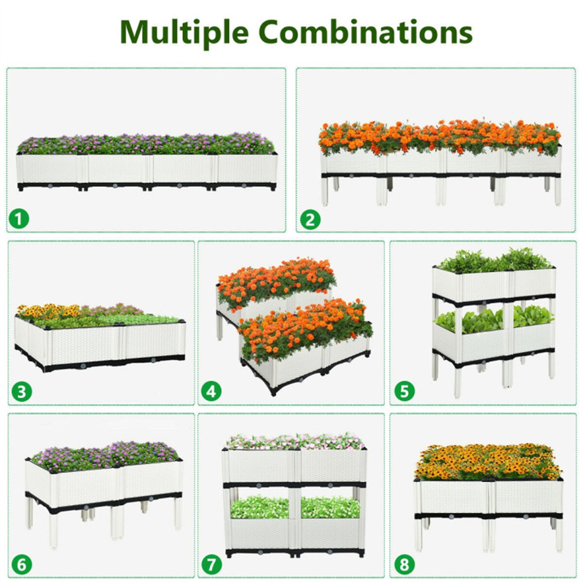 BABOOM BOM-70301WH-CO Raised-Planter-Boxes - View #10