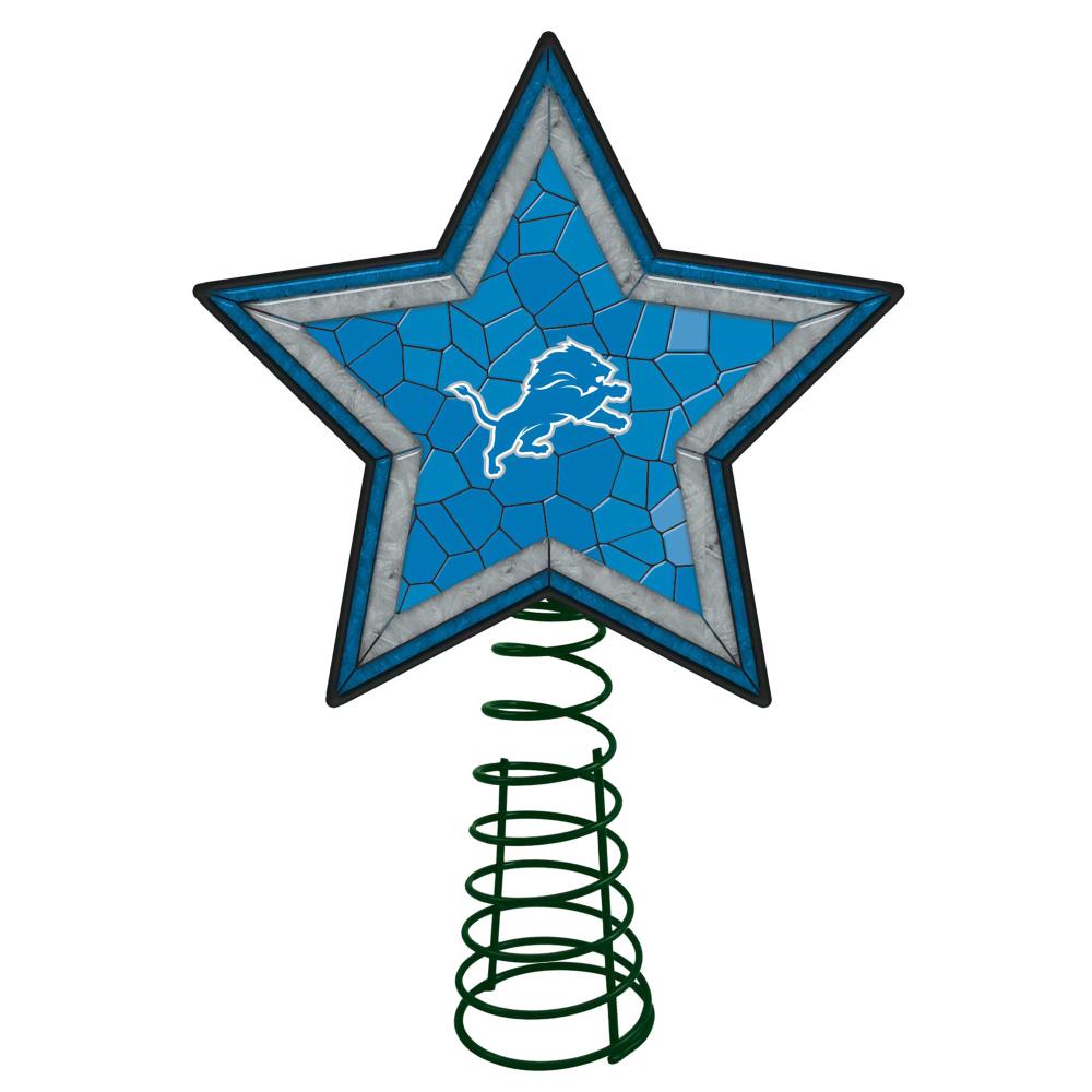 The Memory Company 10-in Star Team White Christmas Tree Topper in the Christmas  Tree Toppers department at