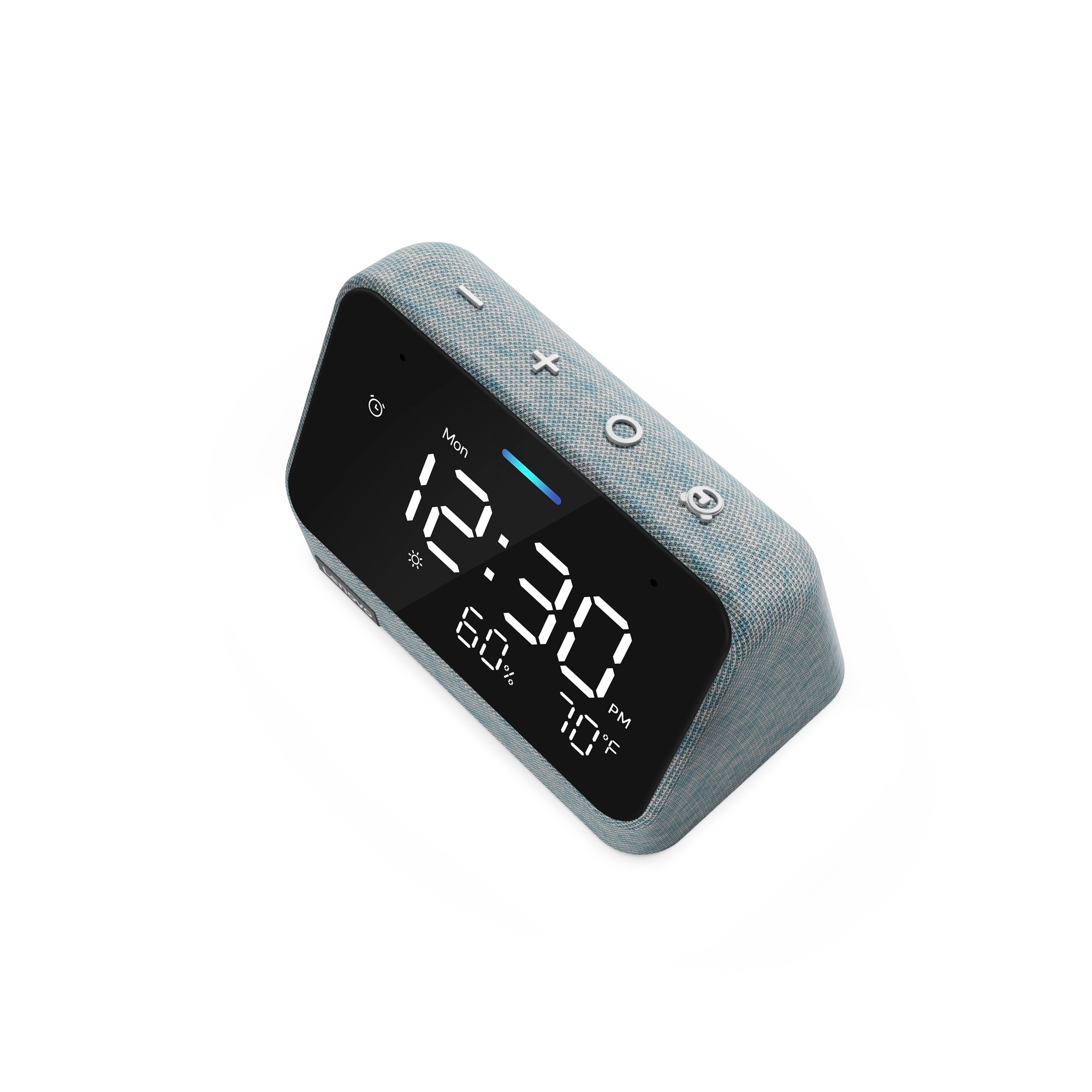 Lenovo Smart Clock Essential with Alexa Built-in - Digital LED with  Auto-Adjust Brightness - Alarm Clock with Speaker and Mic - Compatible  Docking 