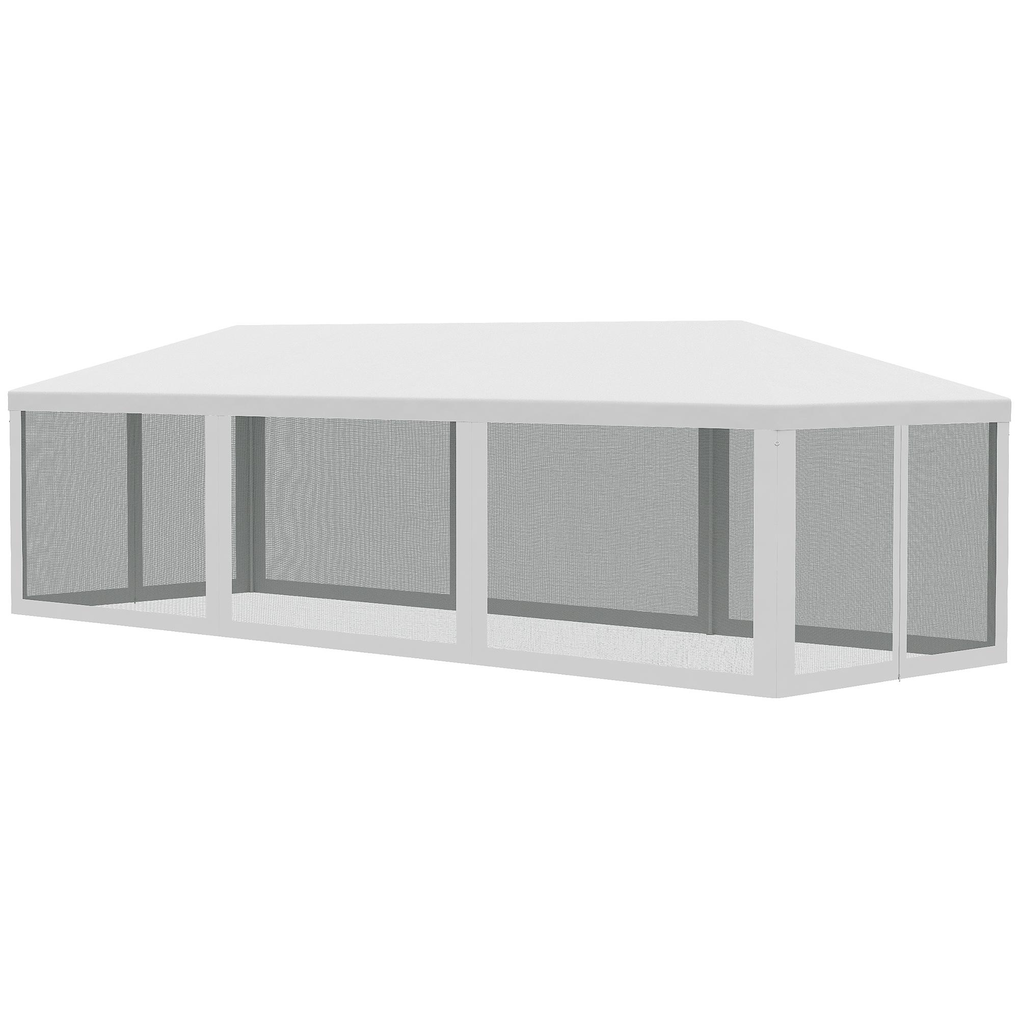 Bayfeve BFAOS-4249-CNP 28-Feet x 10-Feet Rectangle White Party canopy