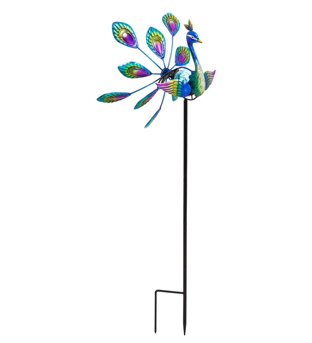 Evergreen 2SP6053 Blue Aluminum Animals Wind Spinner