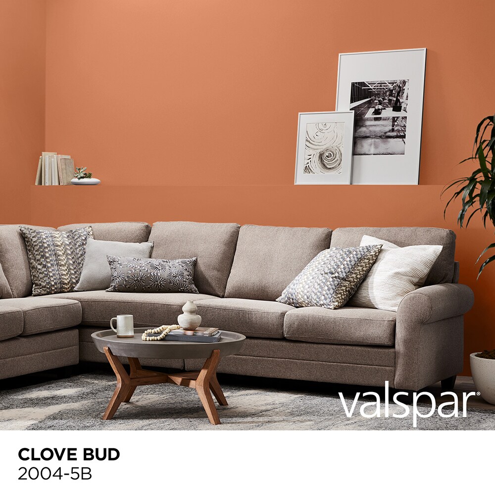 Valspar Signature Satin Clove Bud 20045b Latex Interior Paint + Primer (1Gallon) at