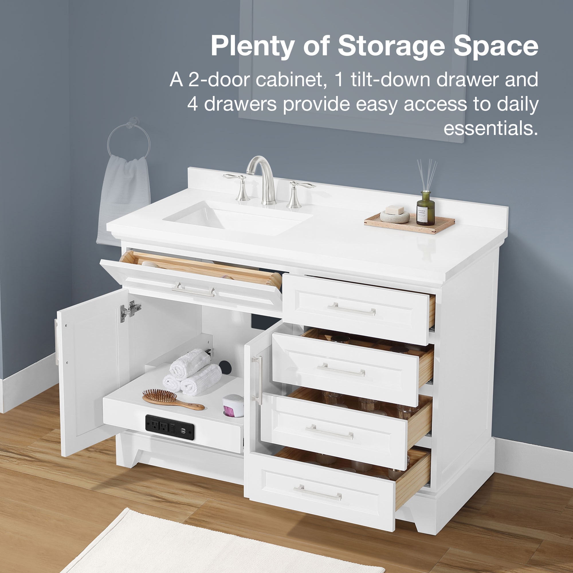 allen + roth FELIX-48W Bath-Vanity-Combo - View #4