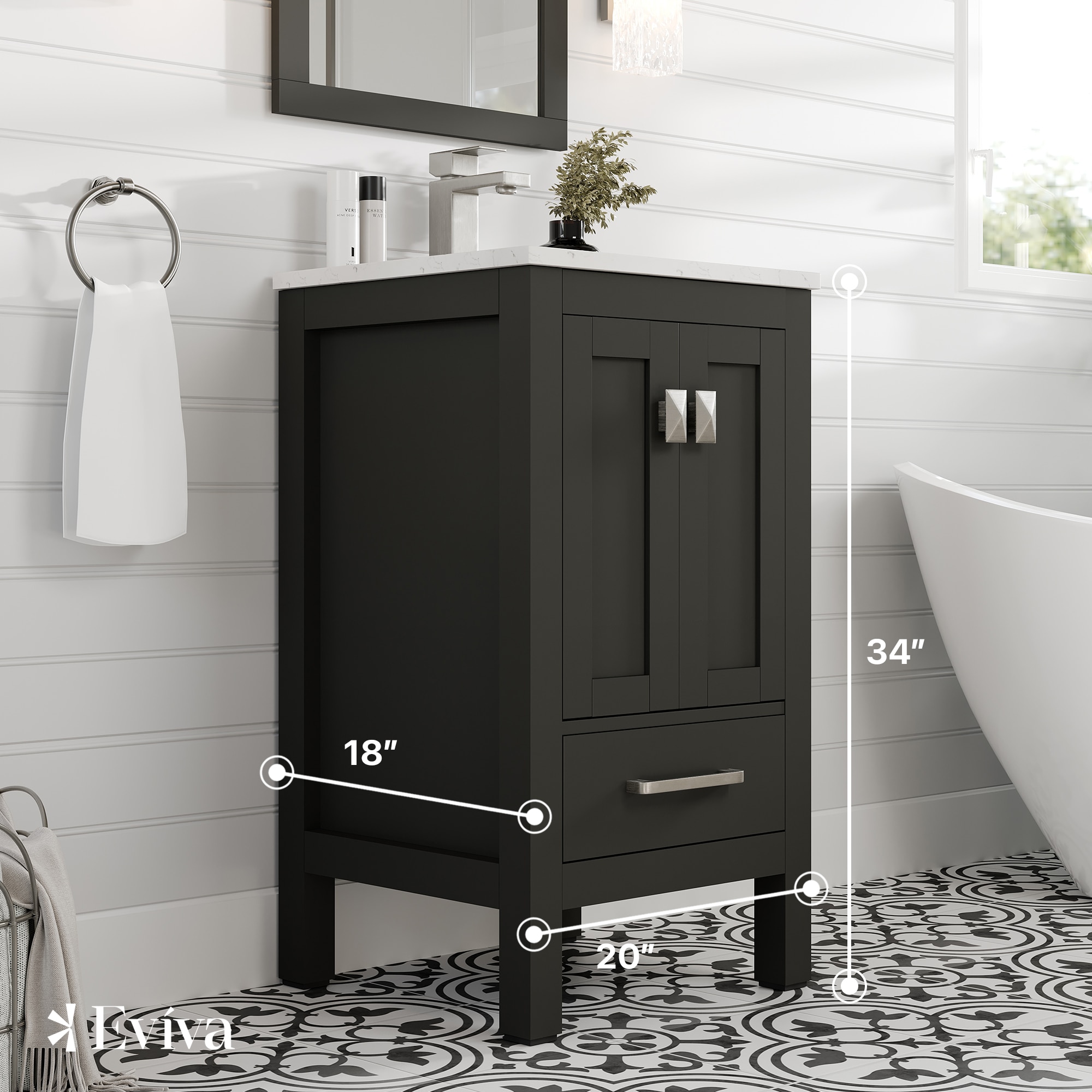 Eviva TVN414-20X18ES-Q Bath-Vanity-Combo - View #2