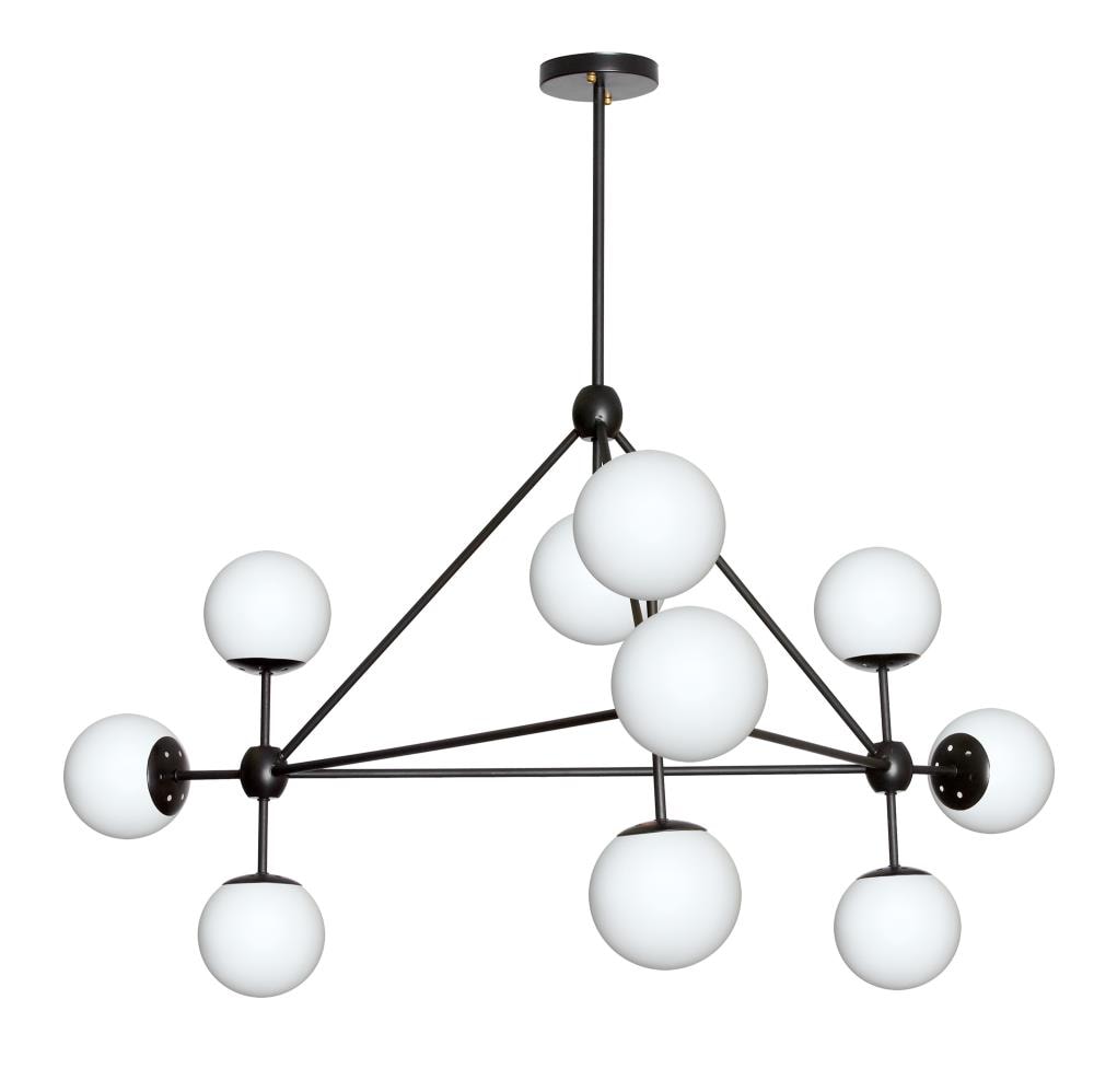 Dainolite Domi 10-Light Black Modern/Contemporary Chandelier at Lowes.com