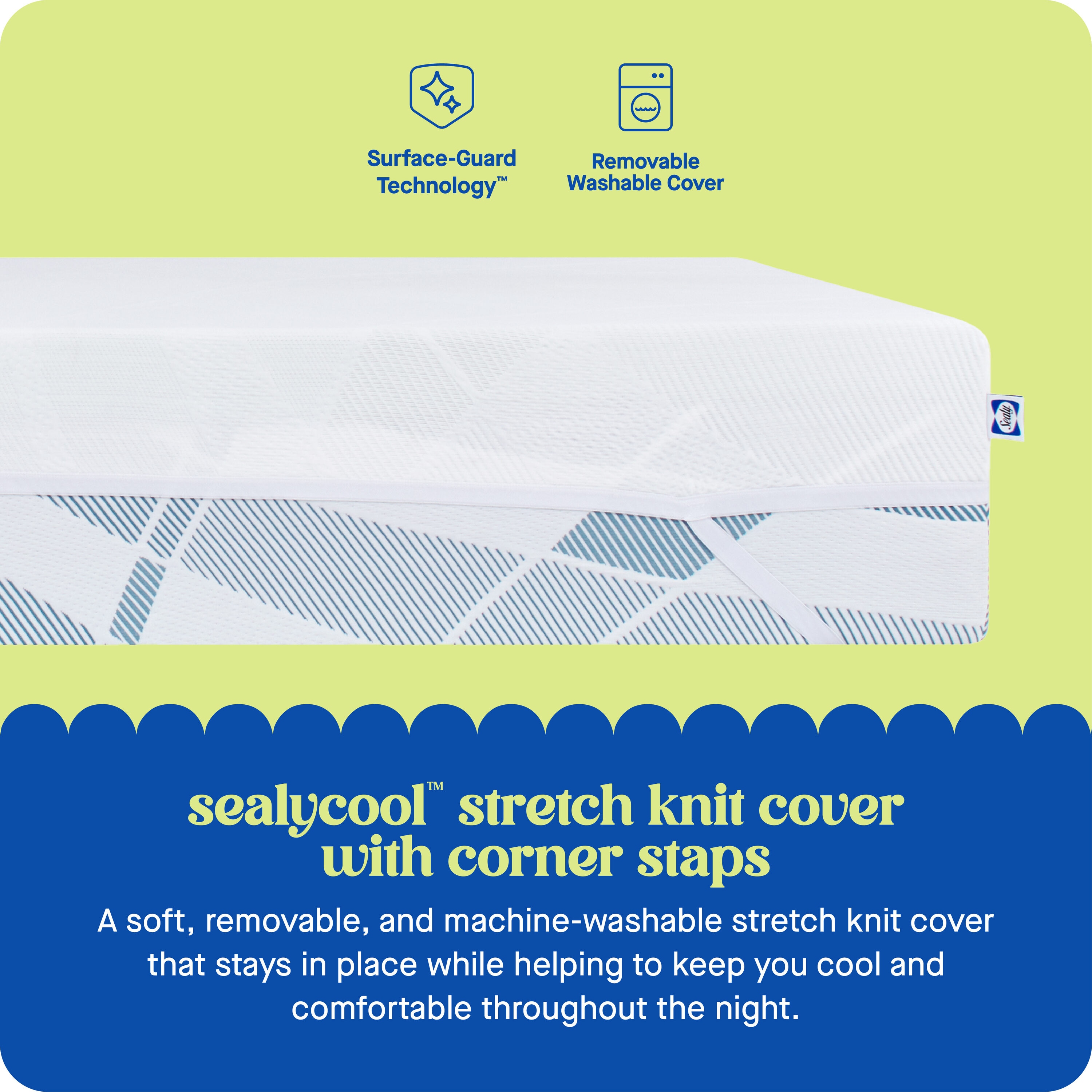 Sealy Dreamlife 3" Gel Memory Foam Twin Mattress Topper with Cooling Cover