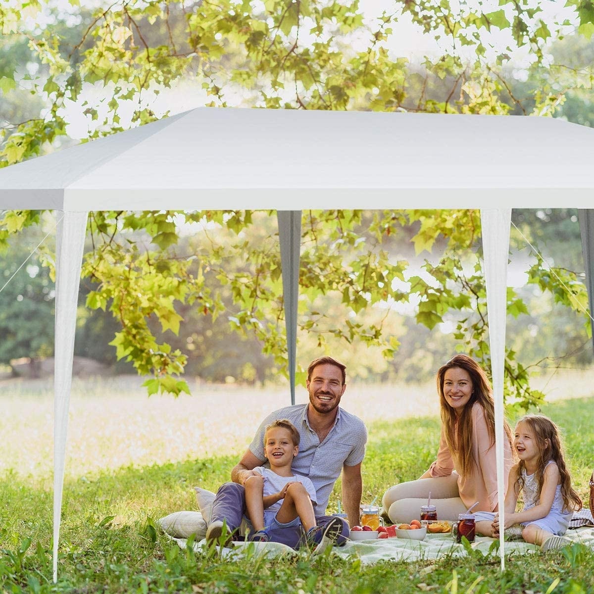 Clihome CWCH-OP70C089 20-Feet x 10-Feet Rectangle White Party canopy