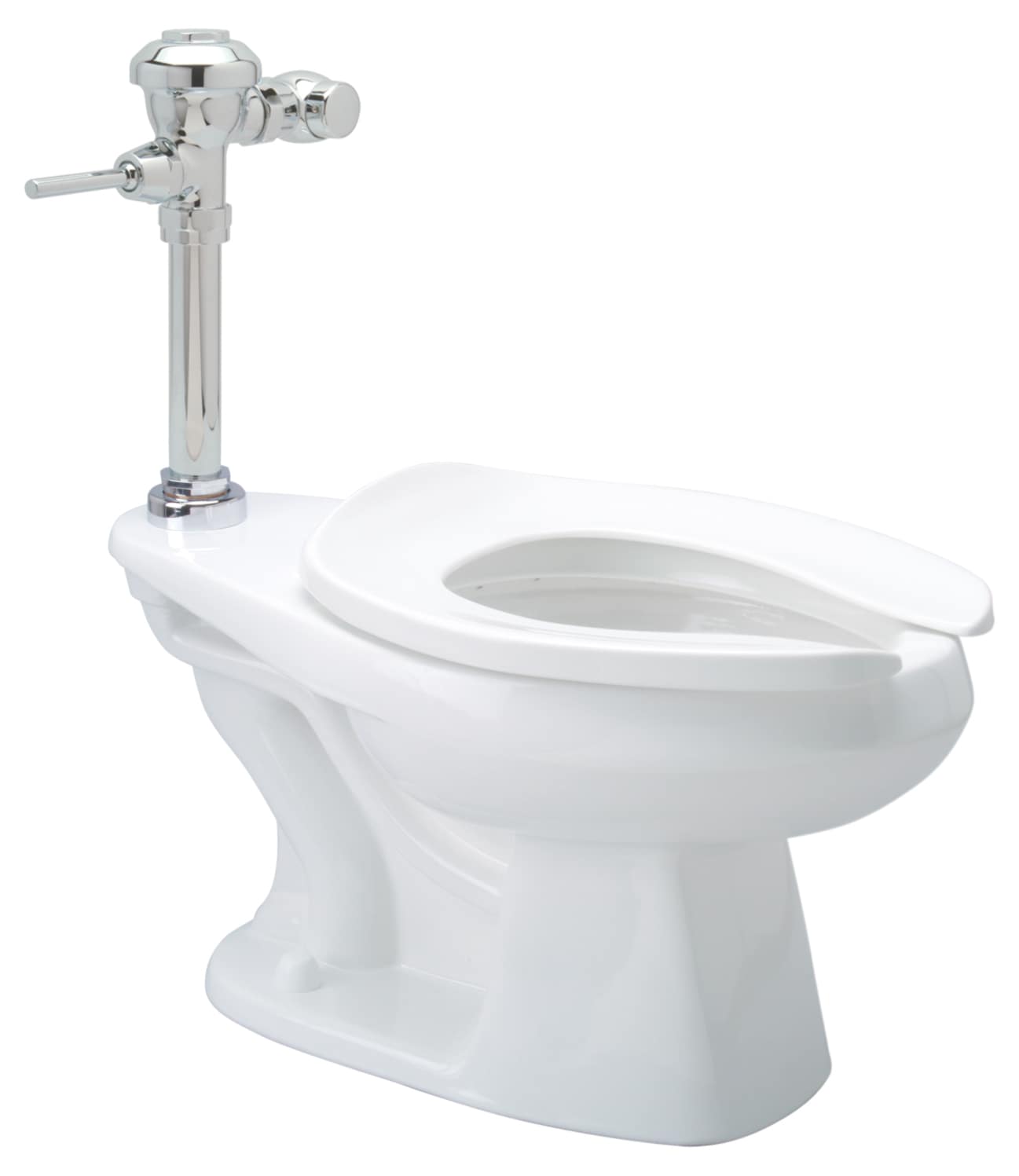 Zurn Z.WC3.AM White Elongated Standard height 1-piece Toilet 11-1/2-in Rough-In 1.1 GPF