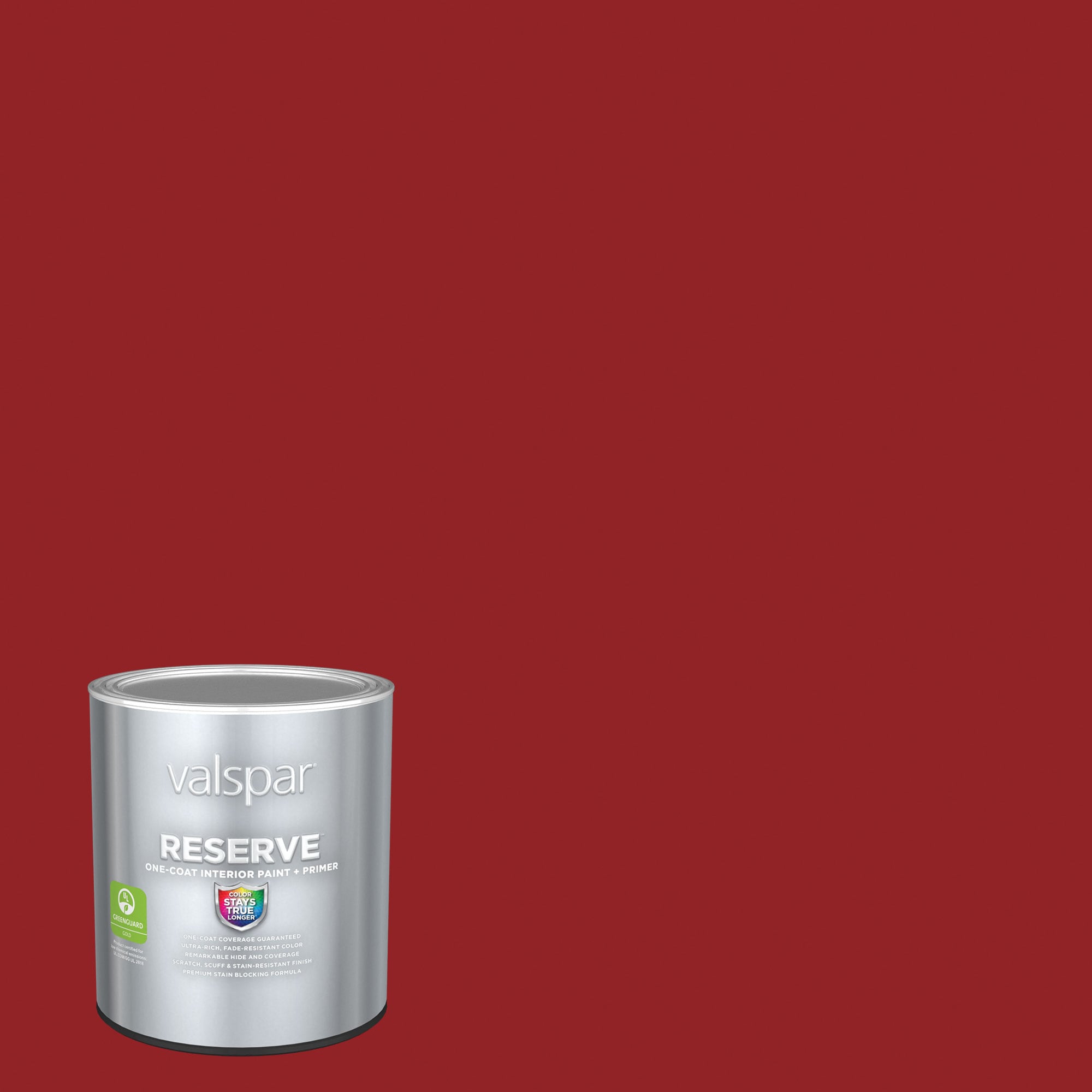 Valspar Reserve Flat Fabulous Red 1011-2 Latex Interior Paint +