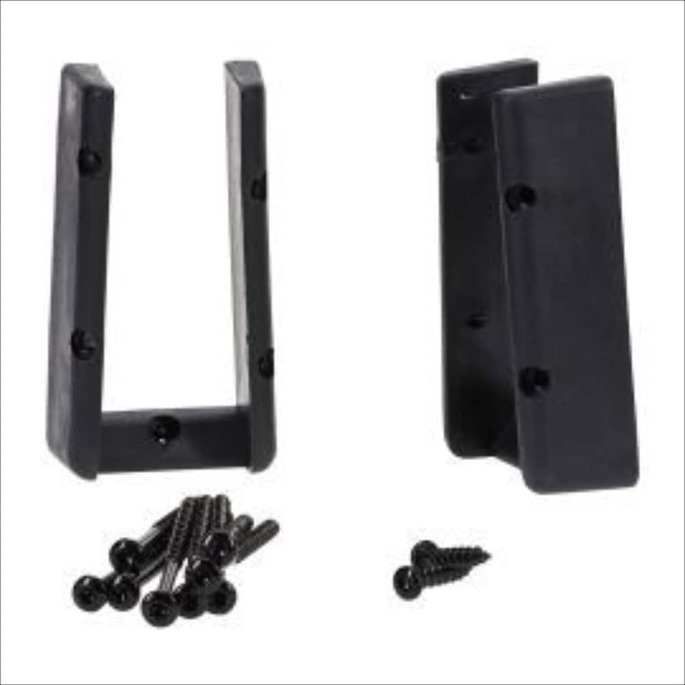 Fortress Reliabilt Nylon Vertical Rail Bracket Black 2ct in the Deck ...