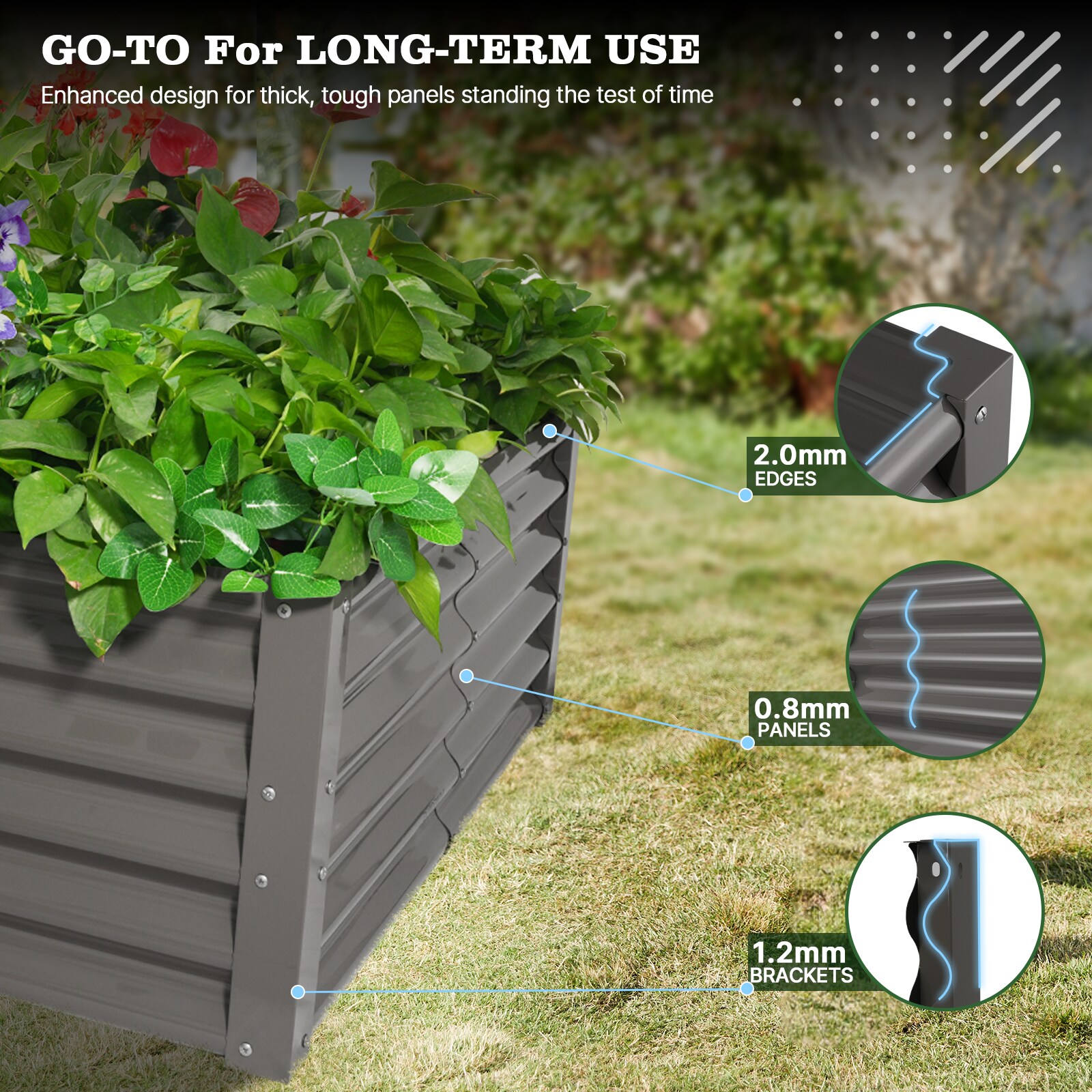 Runesay BFRASIBD-34 Raised-Garden-Beds - View #6