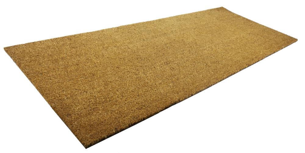 1'5 x 2'5 Indoor/Outdoor Coir Doormat with Border Natural/Black -  Entryways