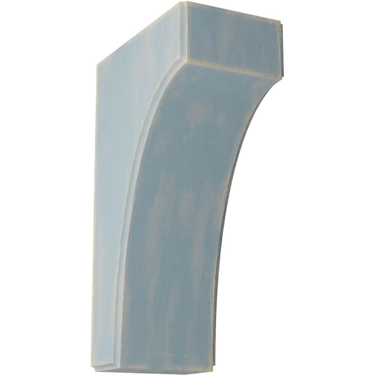 Ekena Millwork BKTWD04X06X10CVBU Clarksville 3-1/2-in x 6-in x 10-in Rubberwood Blue Wood Standard Bracket