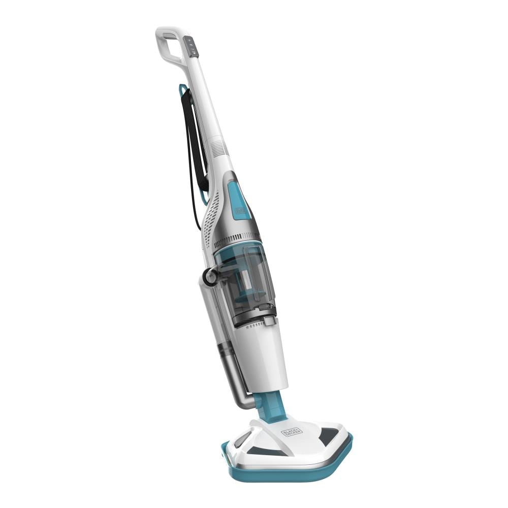 Black and Decker HEPA Corded Steam Mop and Vacuum Cleaner Combination Duo,  White
